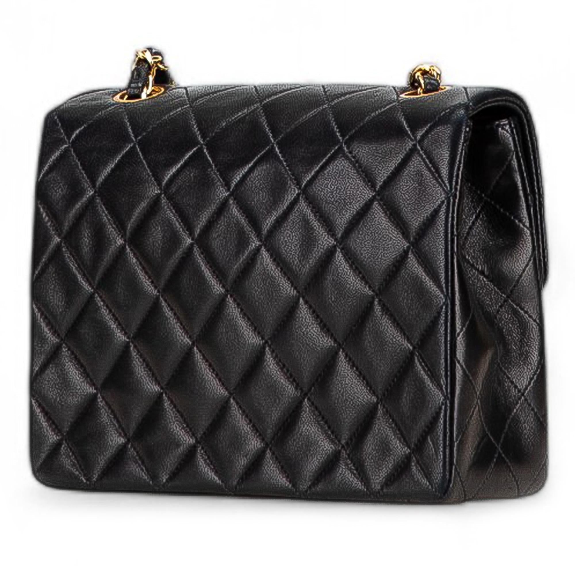 Chanel Square Quilted Lambskin Single Flap