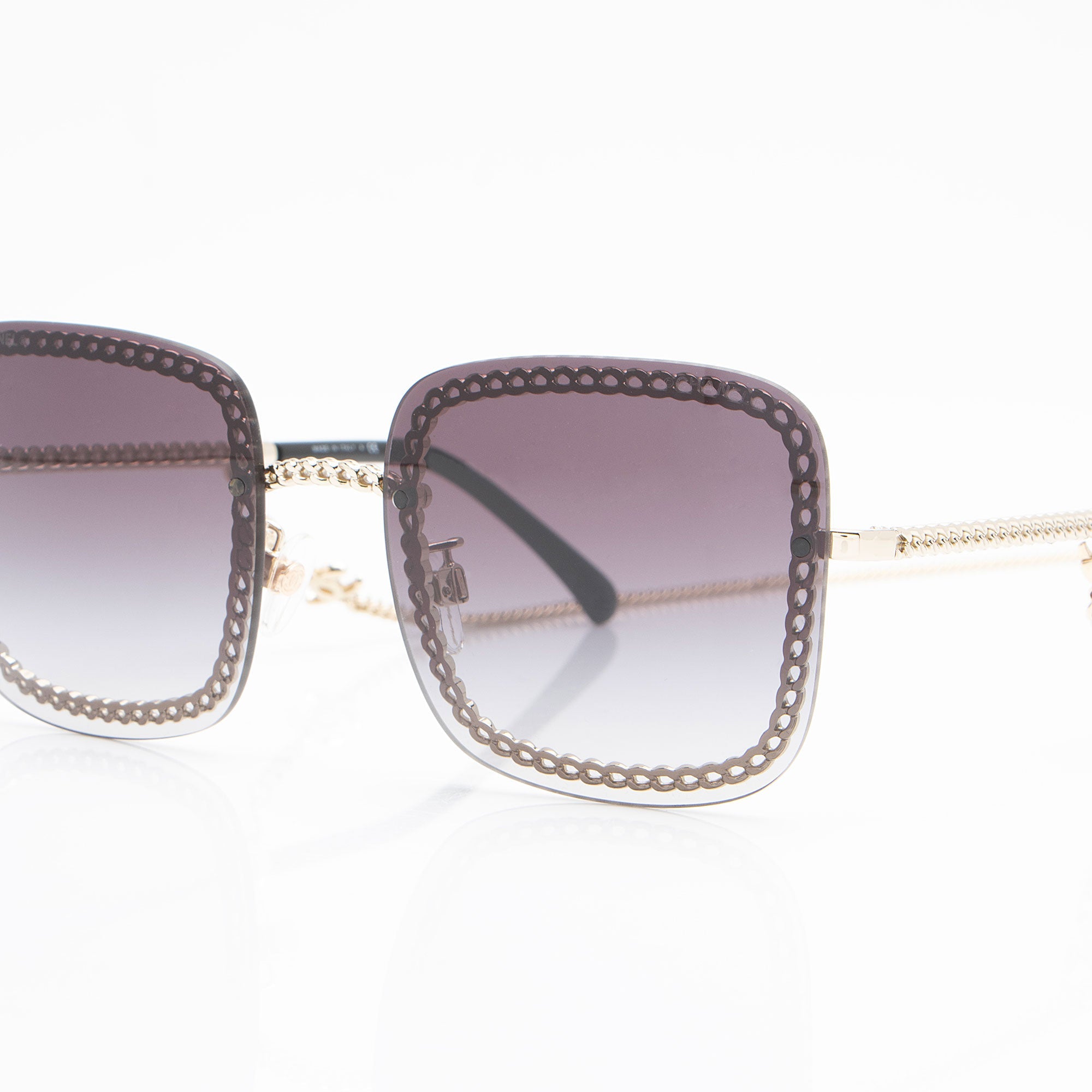Chanel Square Removable Chain Around Sunglasses