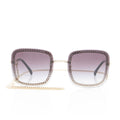 Chanel Square Removable Chain Around Sunglasses