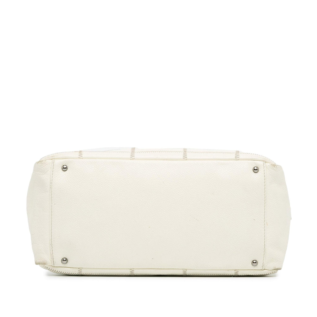 Chanel Square Stitch LAX Bowler Bag (SHG-MakcWZ)
