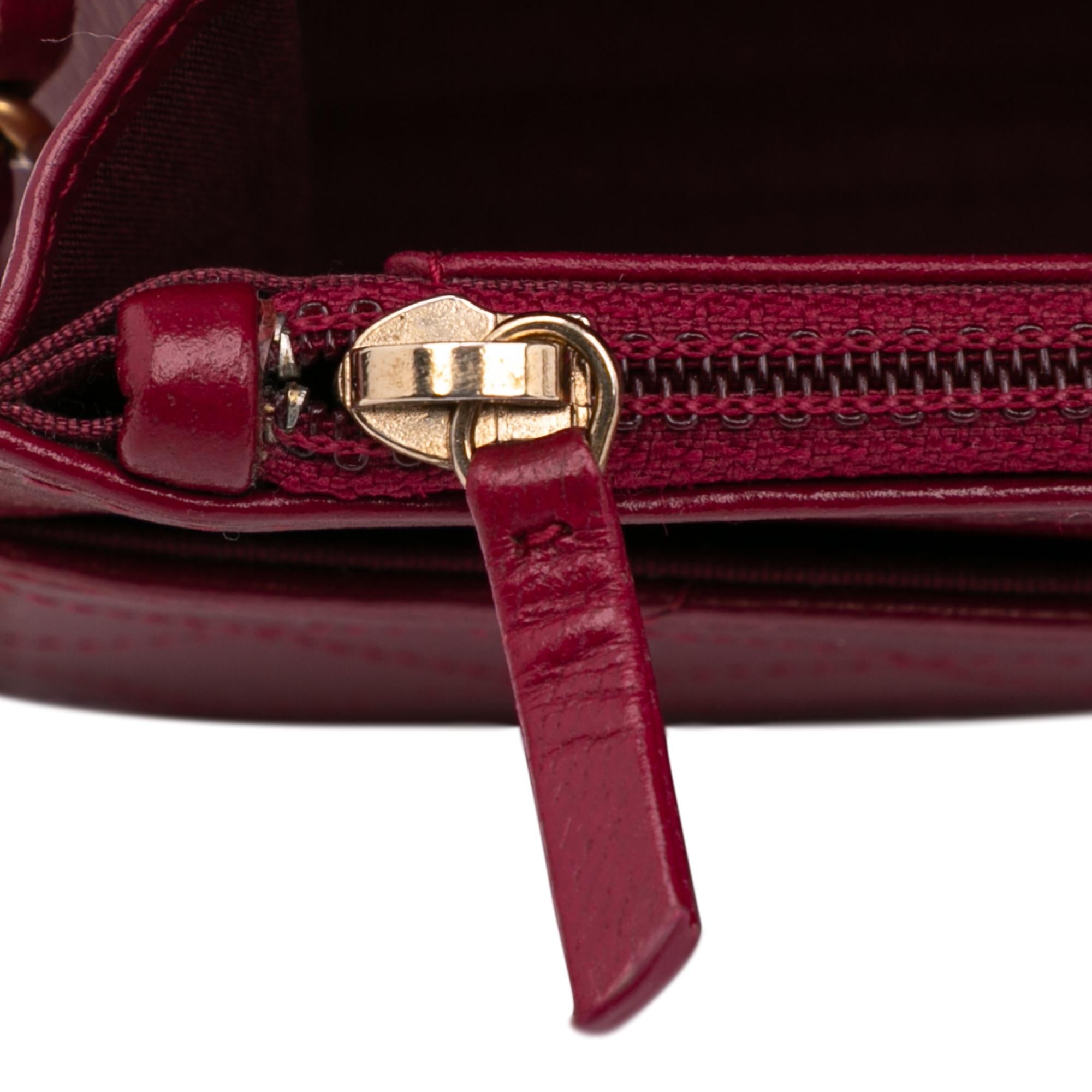 Chanel Stitched Goatskin Golden CC Wallet On Chain