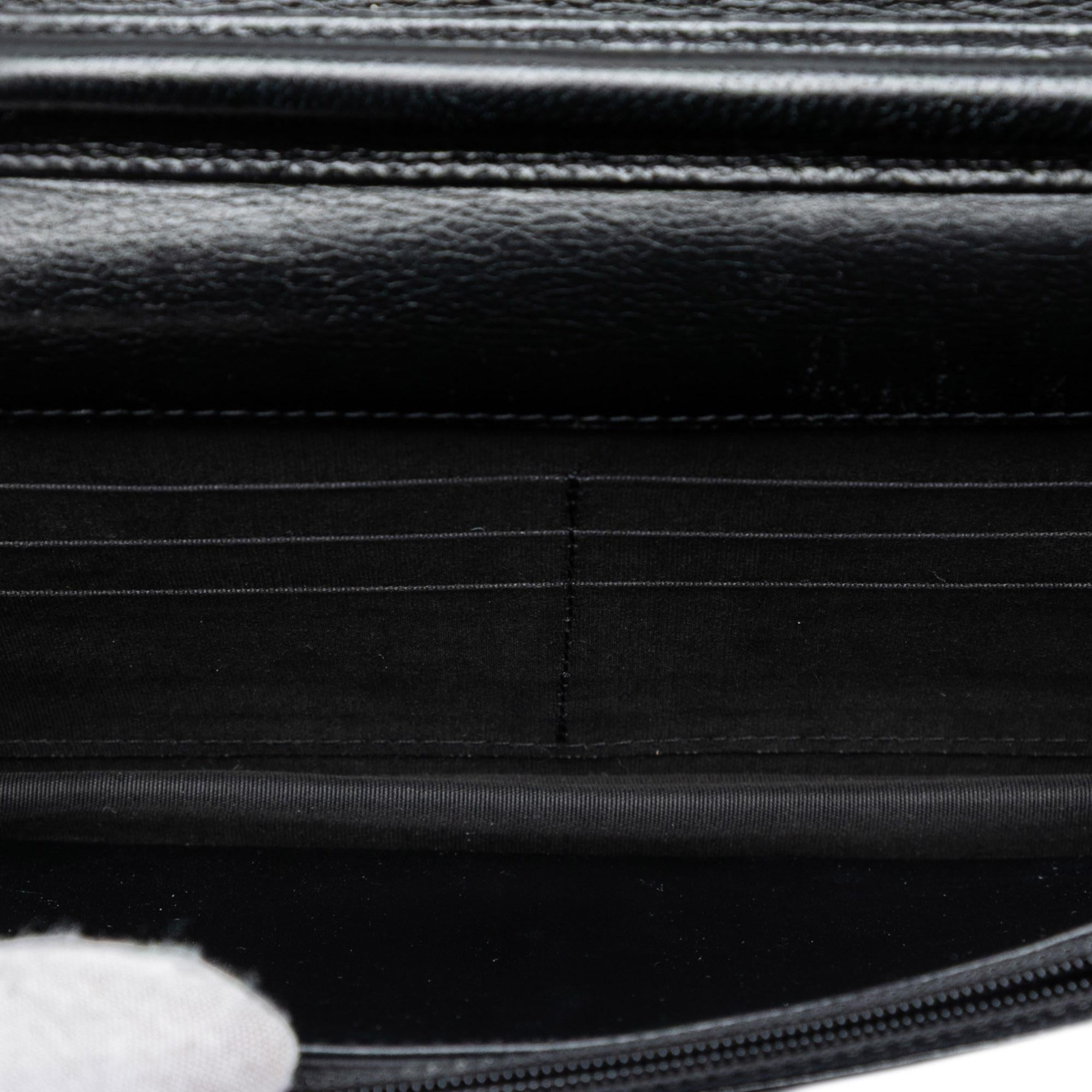 Chanel Stitched Goatskin Golden CC Wallet On Chain