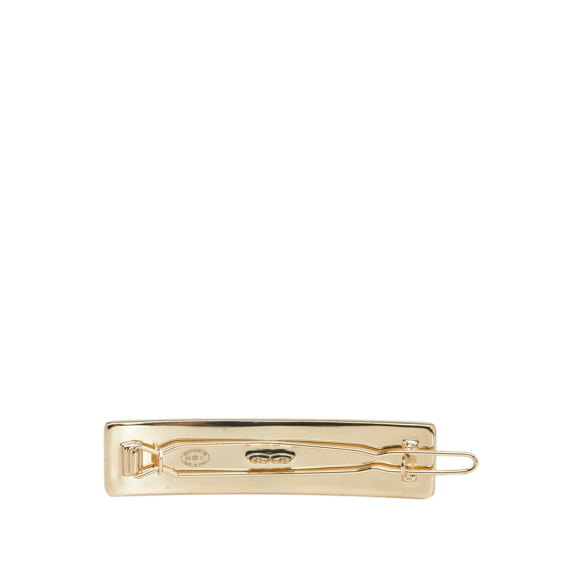 Chanel Strass Logo Barrette (SHG-yLmGLa)