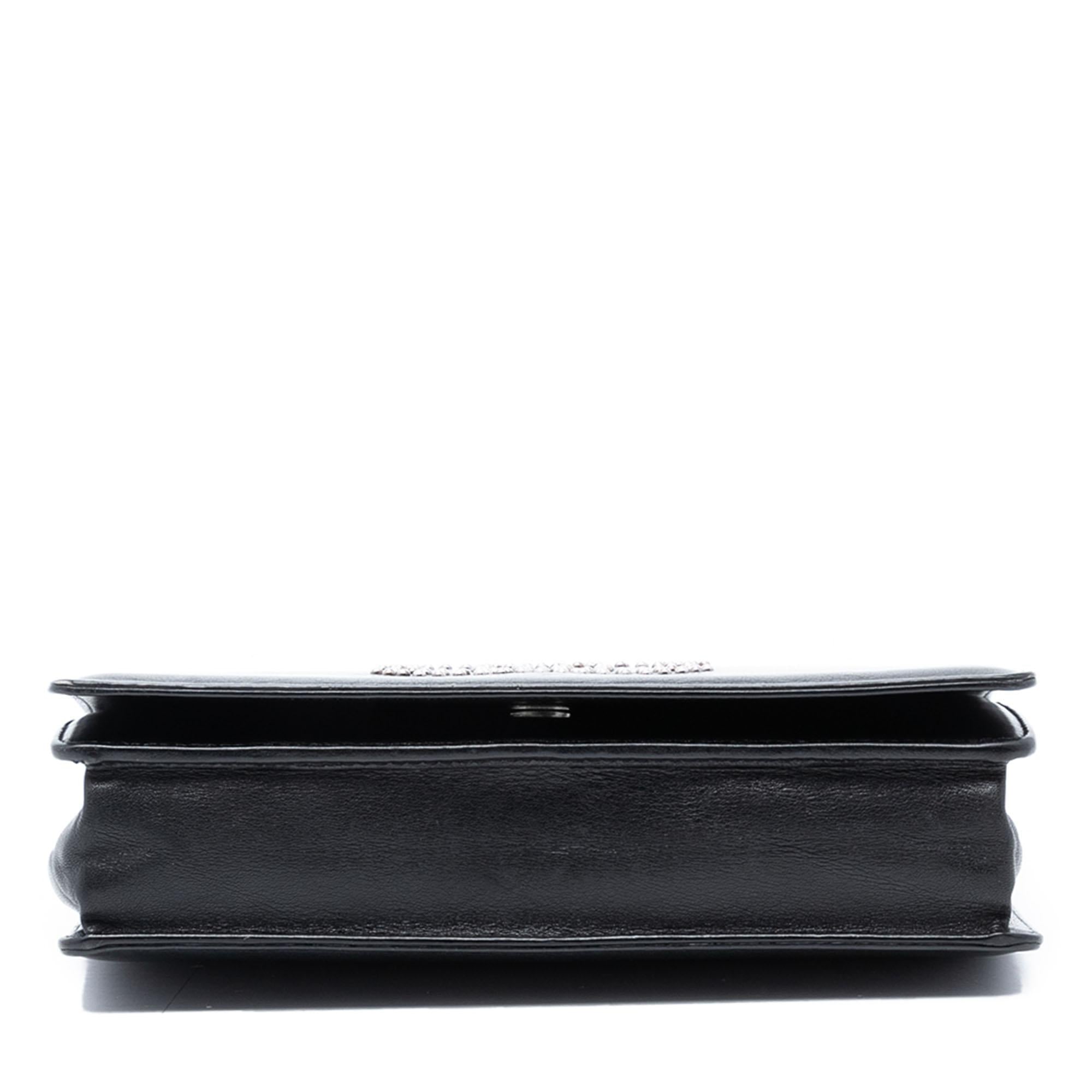 Chanel Studded Lambskin CC Wallet on Chain