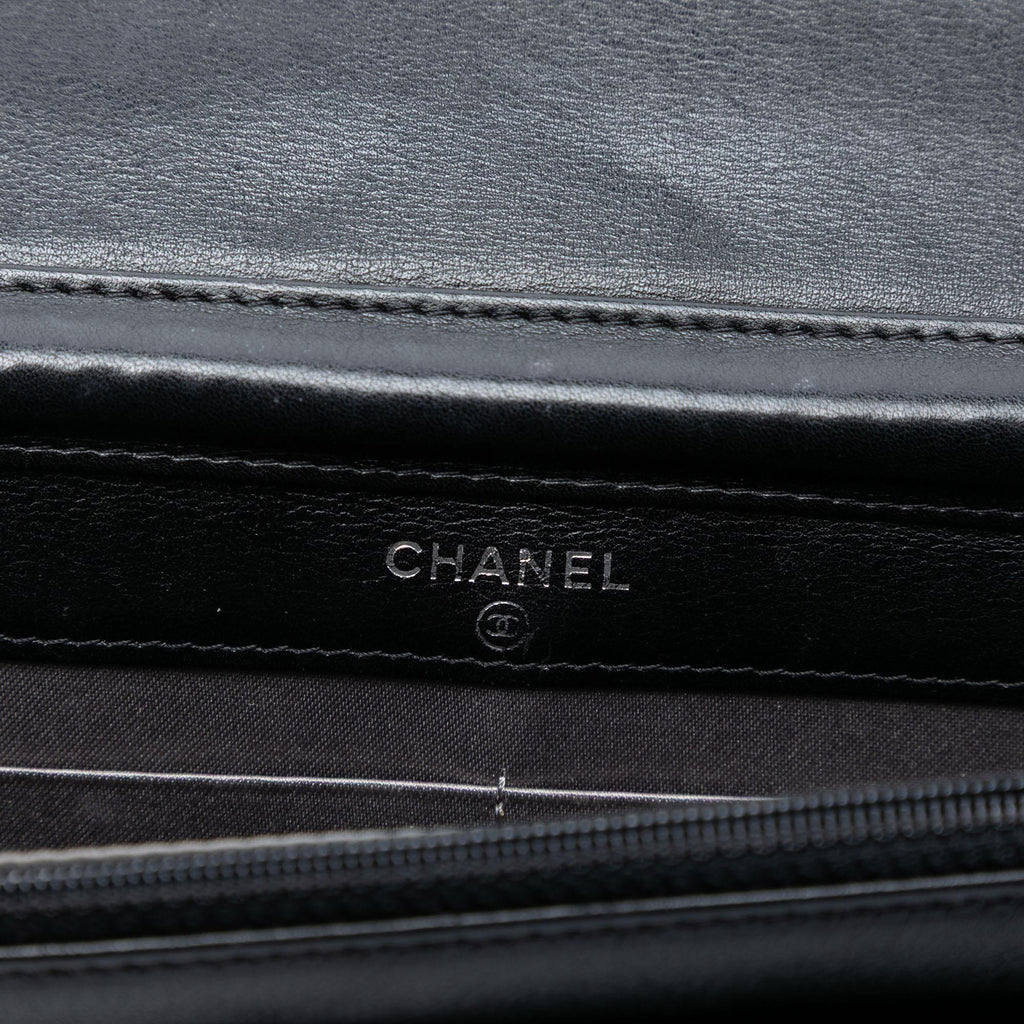 Chanel Studded Lambskin CC Wallet on Chain