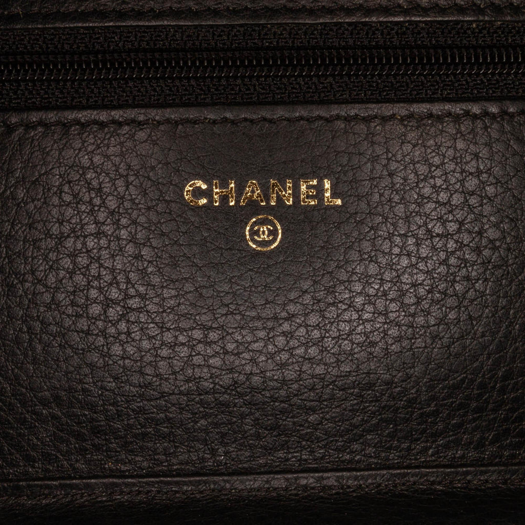 Chanel Studded Leather Wallet on Chain