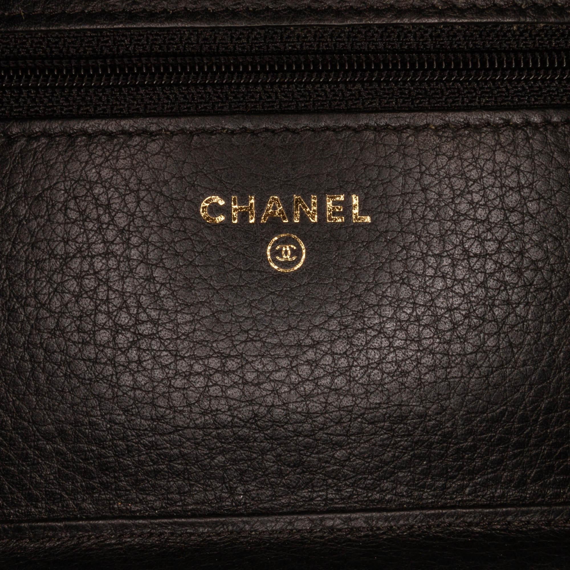 Chanel Studded Leather Wallet on Chain