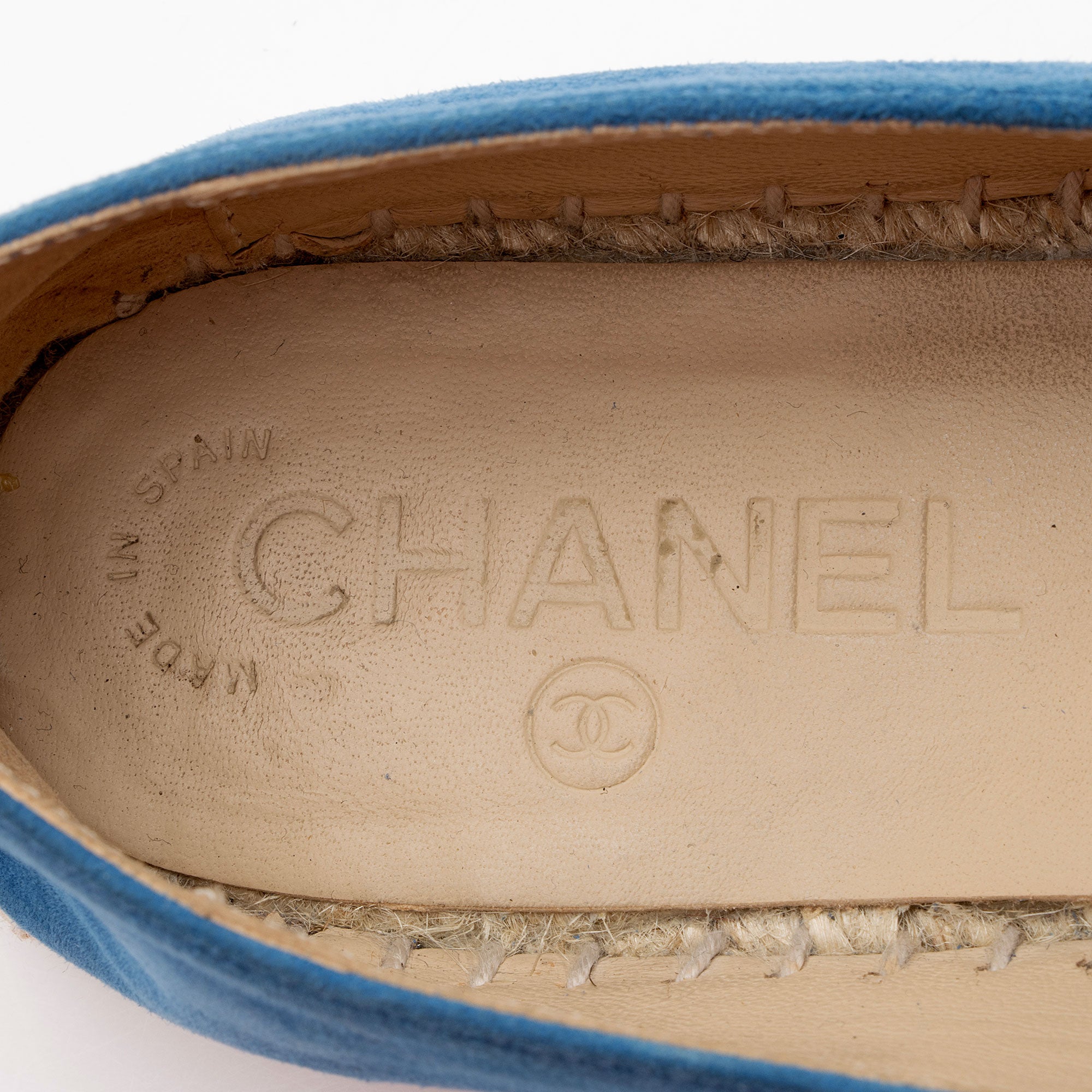 Chanel Suede CC Espadrilles - Size 7 / 37 (SHF-1NYUJk)