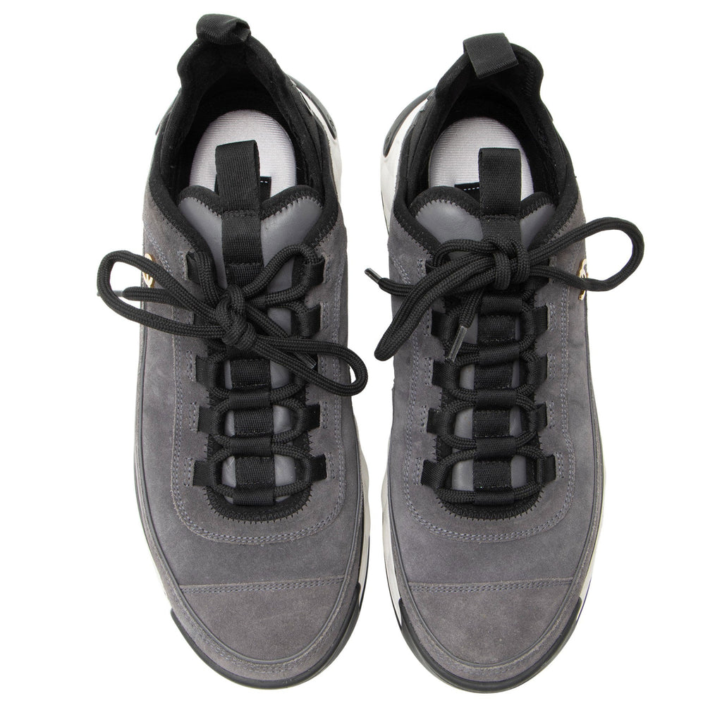 Chanel Suede CC Sneakers - Size 10 / 40