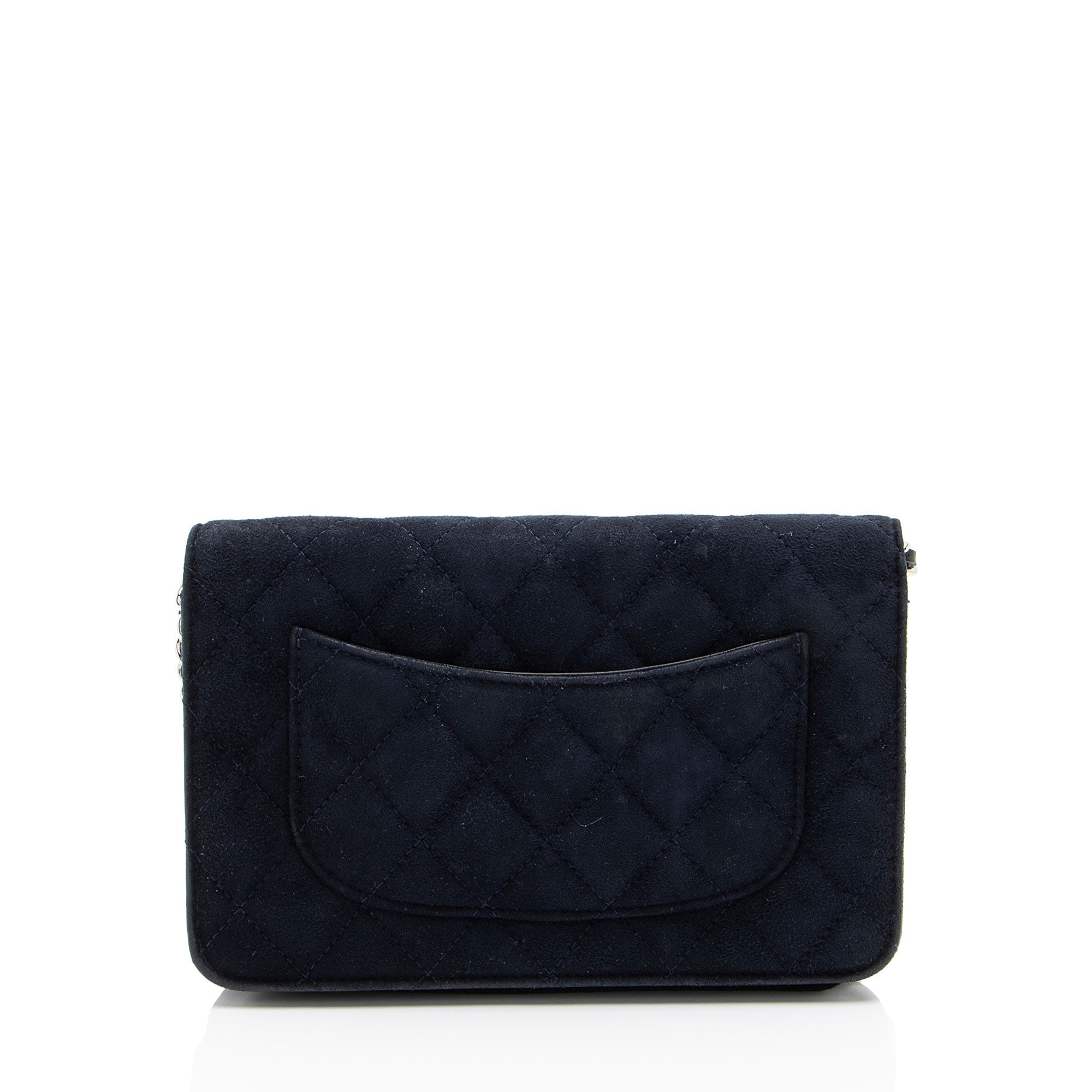 Chanel Suede Crystal Cocostellar Wallet on Chain