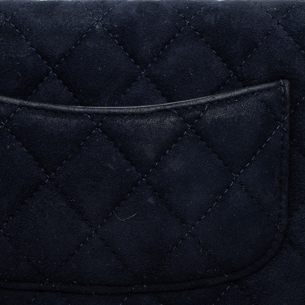 Chanel Suede Crystal Cocostellar Wallet on Chain