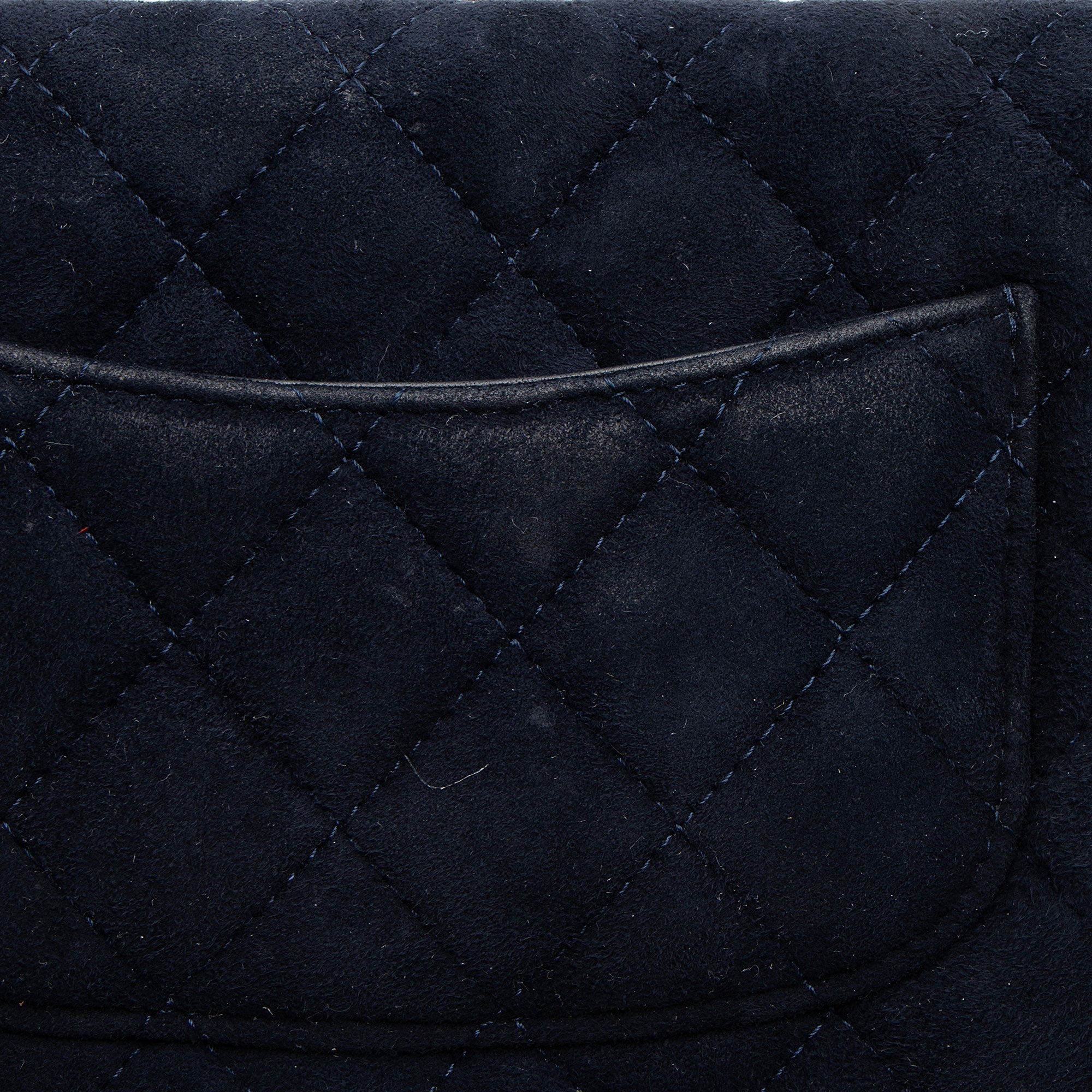 Chanel Suede Crystal Cocostellar Wallet on Chain
