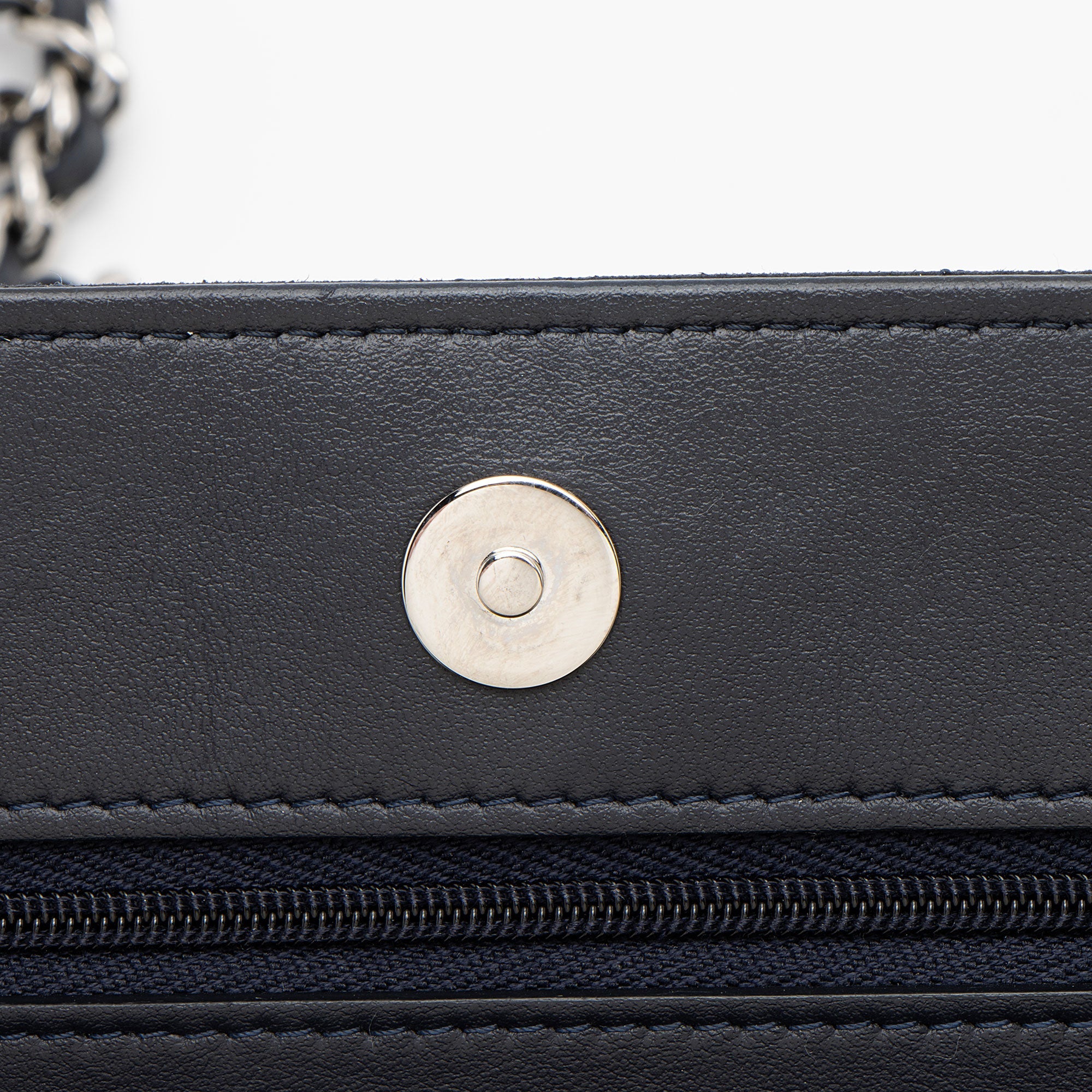 Chanel Suede Crystal Cocostellar Wallet on Chain