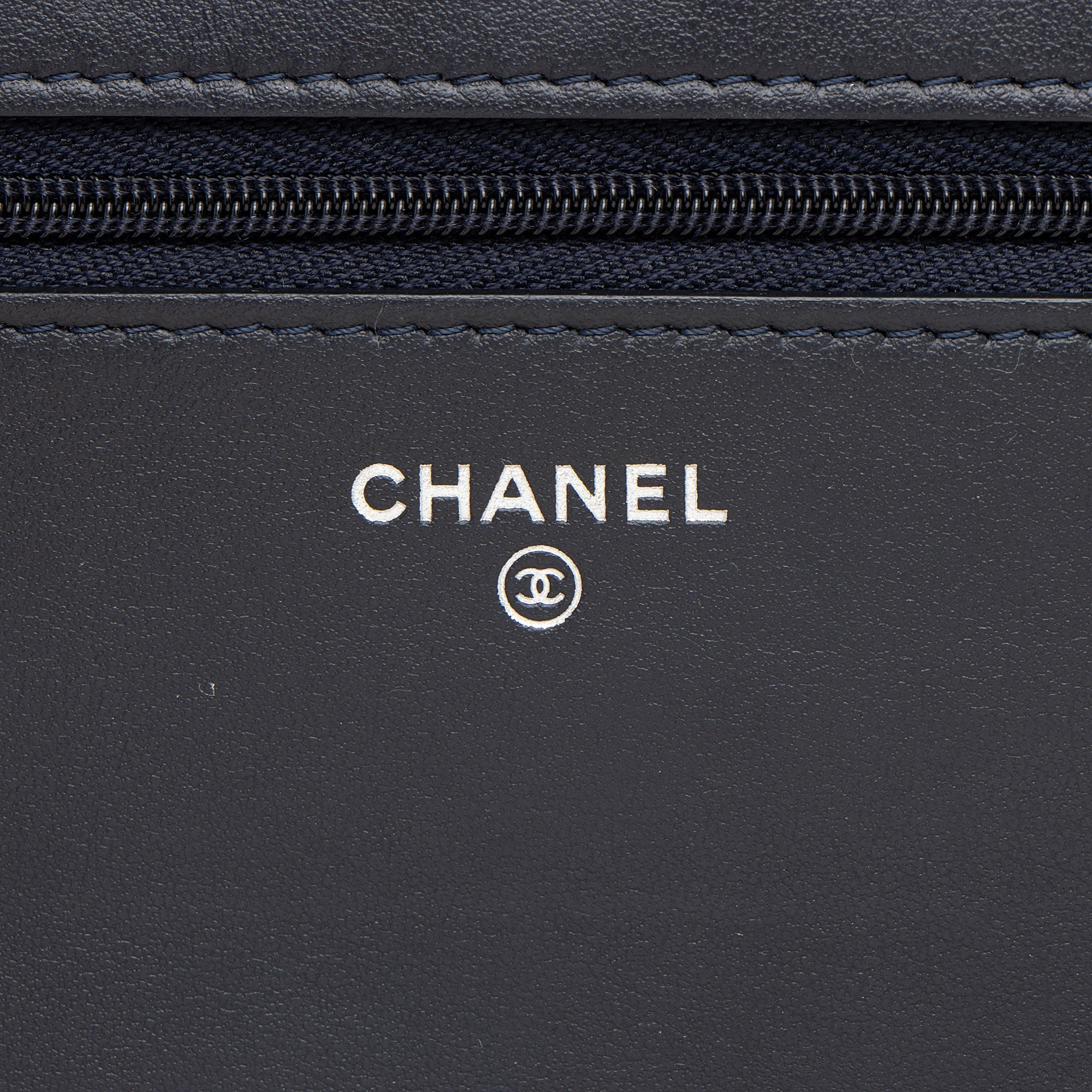 Chanel Suede Crystal Cocostellar Wallet on Chain