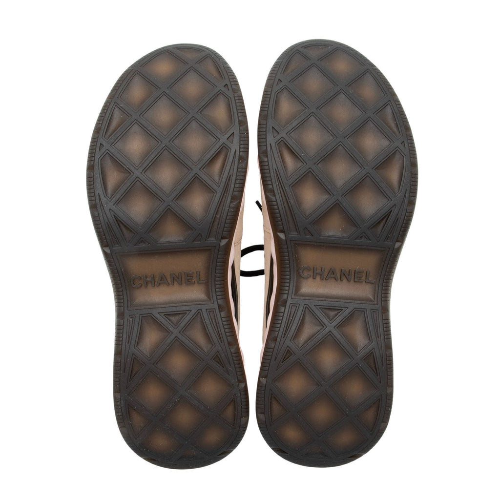 Chanel Suede Mesh CC Cap Toe Sneakers - Size 10 / 40