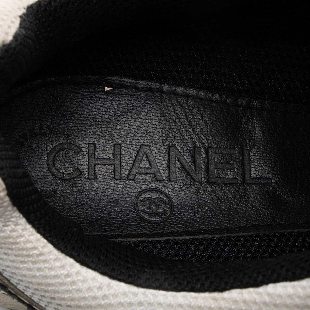 Chanel Suede Mesh CC Sneakers - Size 9 / 39