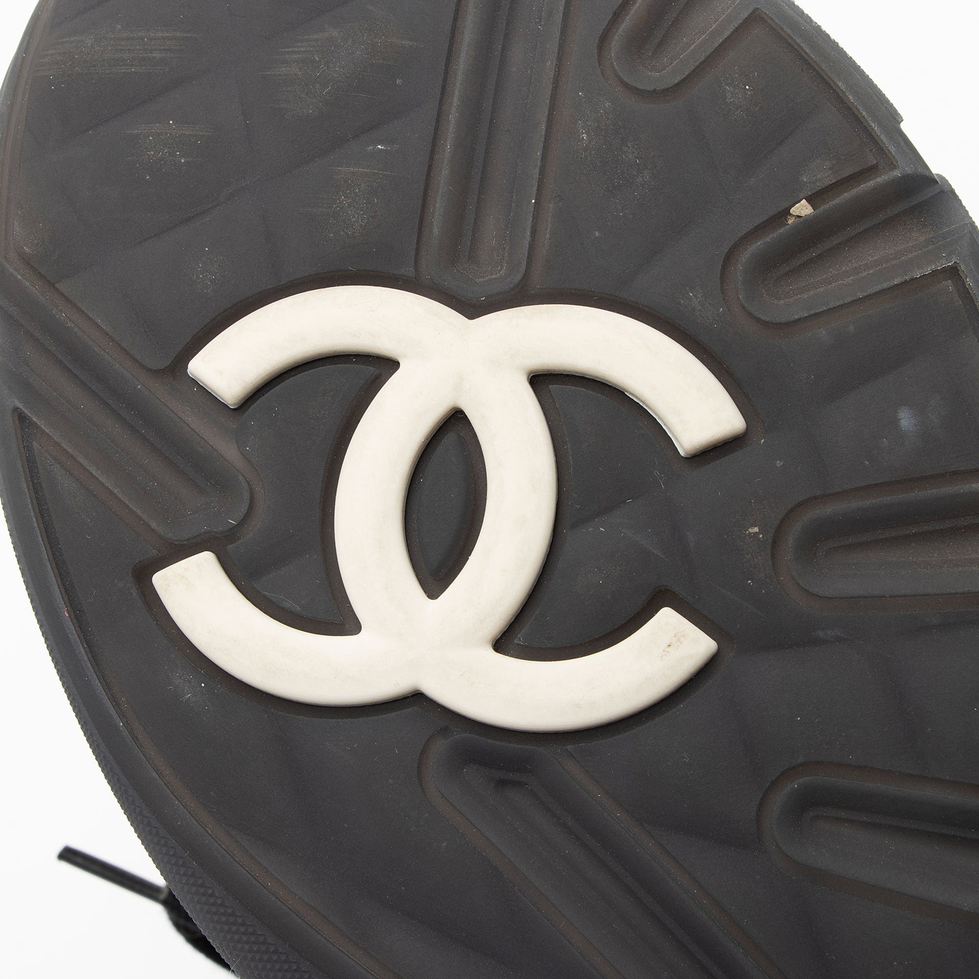 Chanel Suede Tweed CC Sneakers - Size 7.5 / 37.5