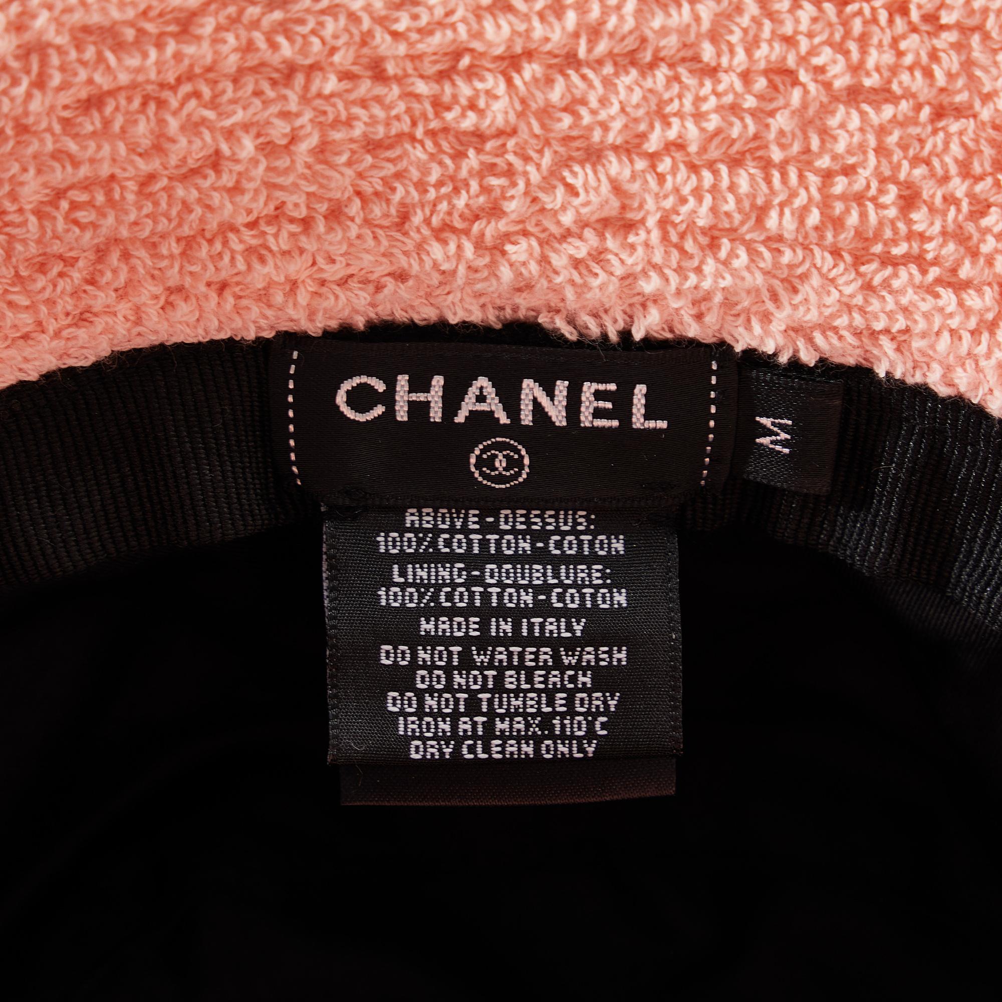 Chanel Terry Cloth CC Bucket Hat (SHG-mXi16g)