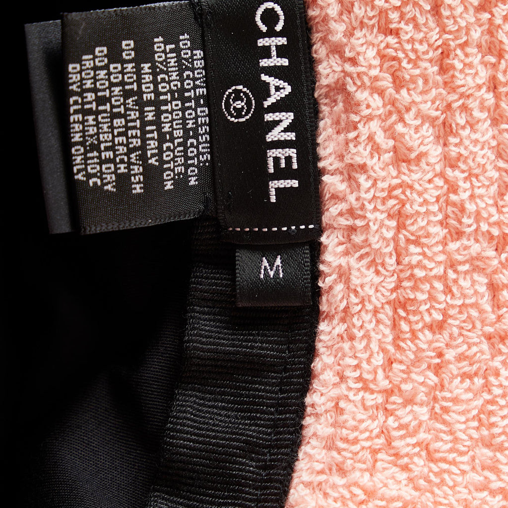 Chanel Terry Cloth CC Bucket Hat (SHG-mXi16g)