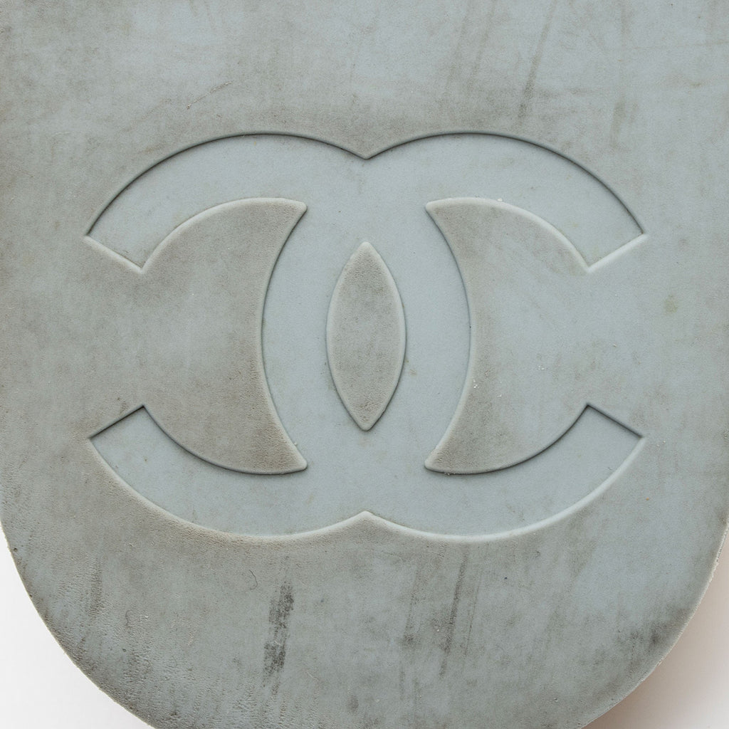 Chanel Terry Cloth Raffia CC Thong Sandals - Size 9 / 39