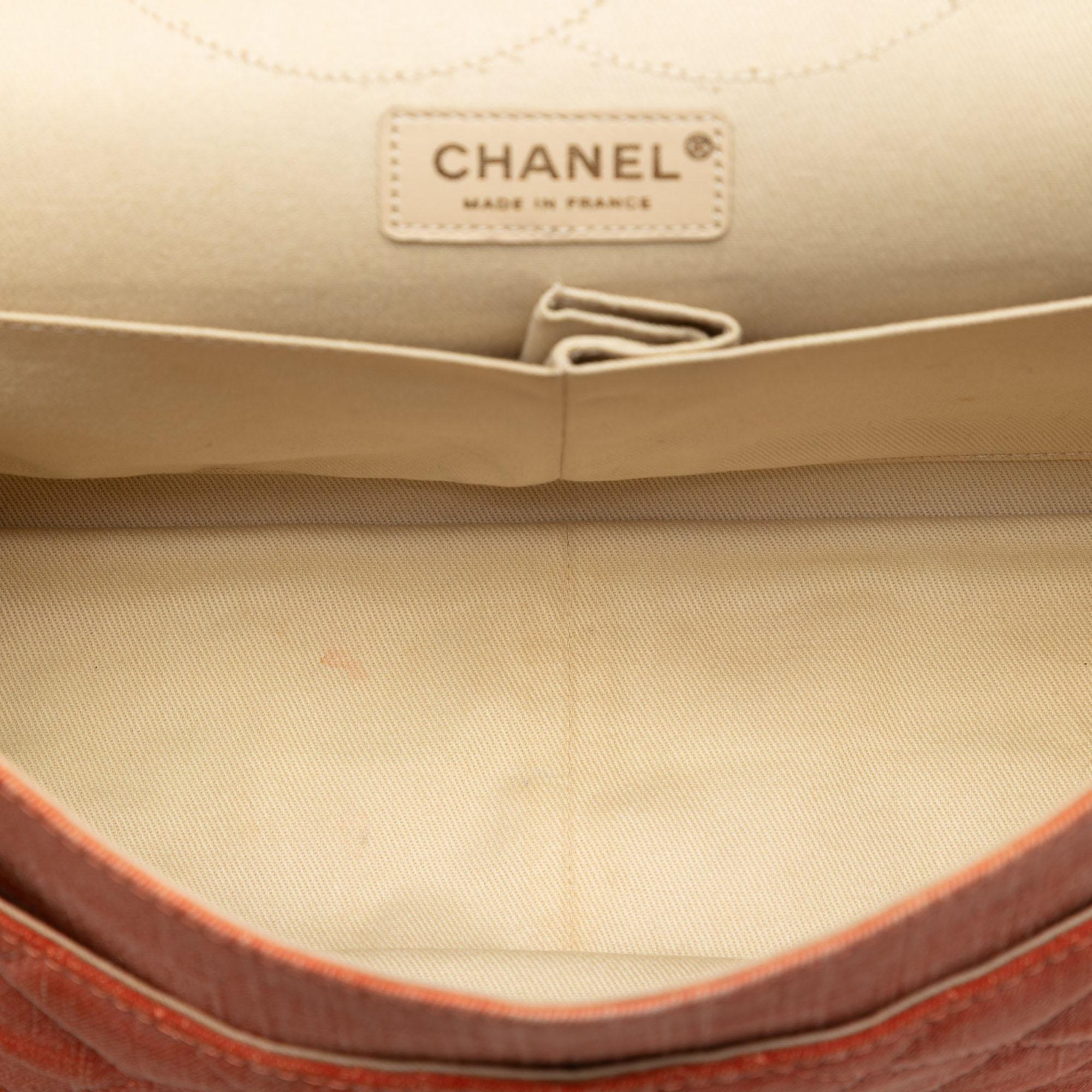 Chanel Tricolor Quilted Denim Reissue 2.55 Double Flap 227