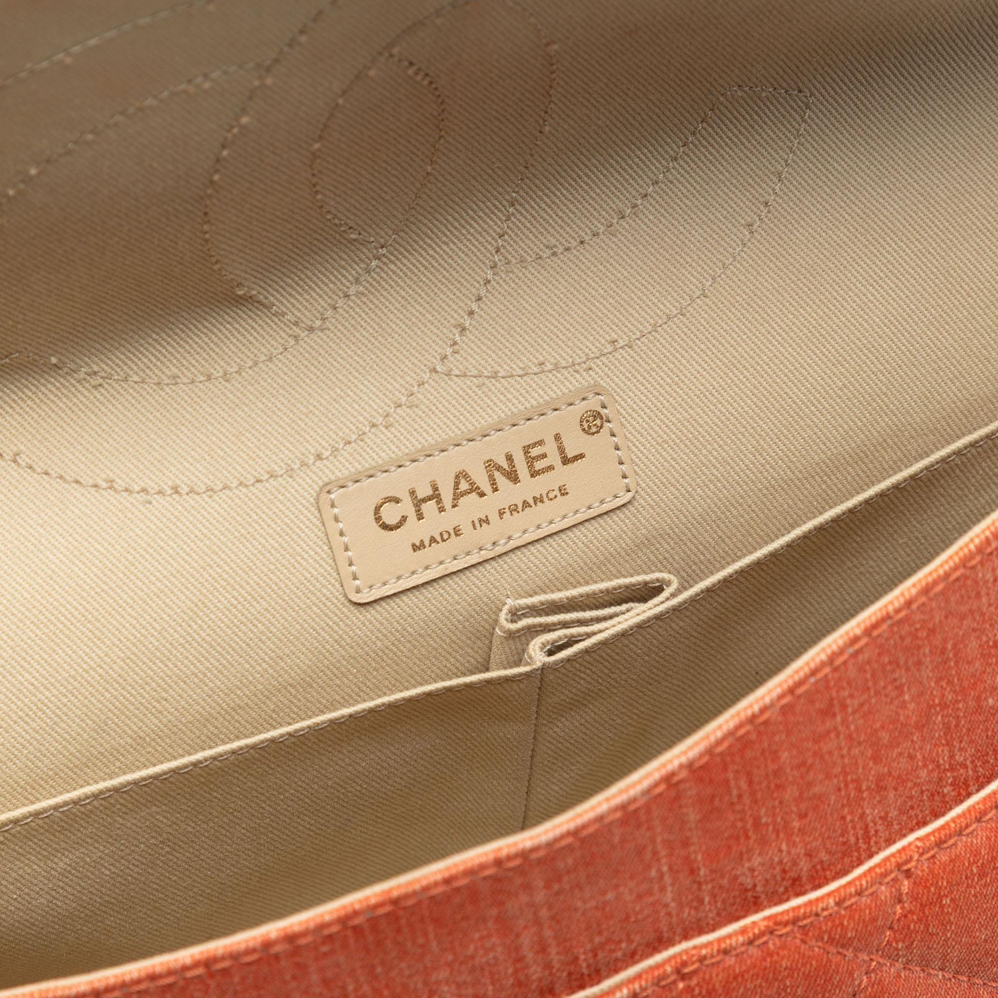 Chanel Tricolor Quilted Denim Reissue 2.55 Double Flap 227