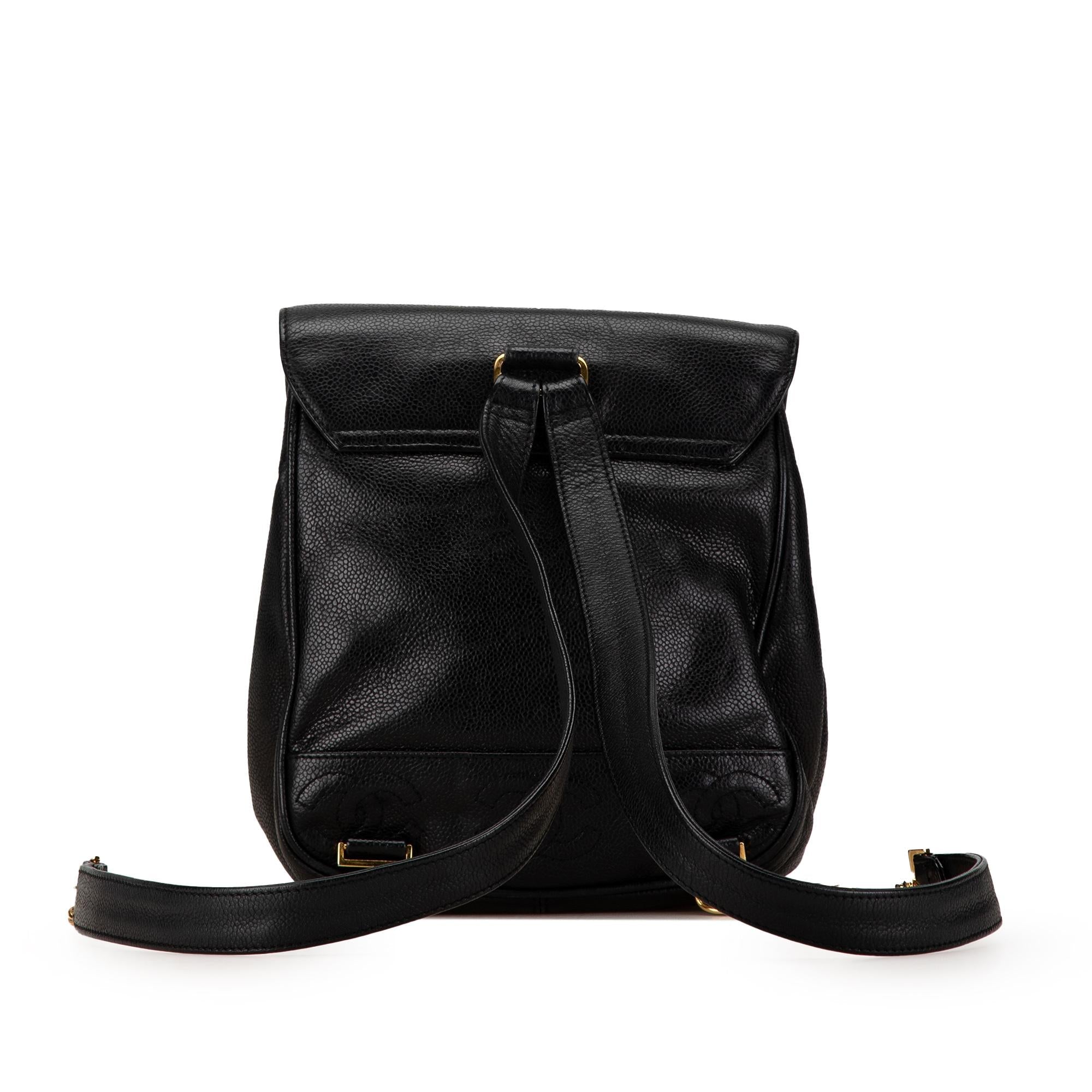 Chanel Triple CC Caviar Backpack (SHG-tGYTGh)