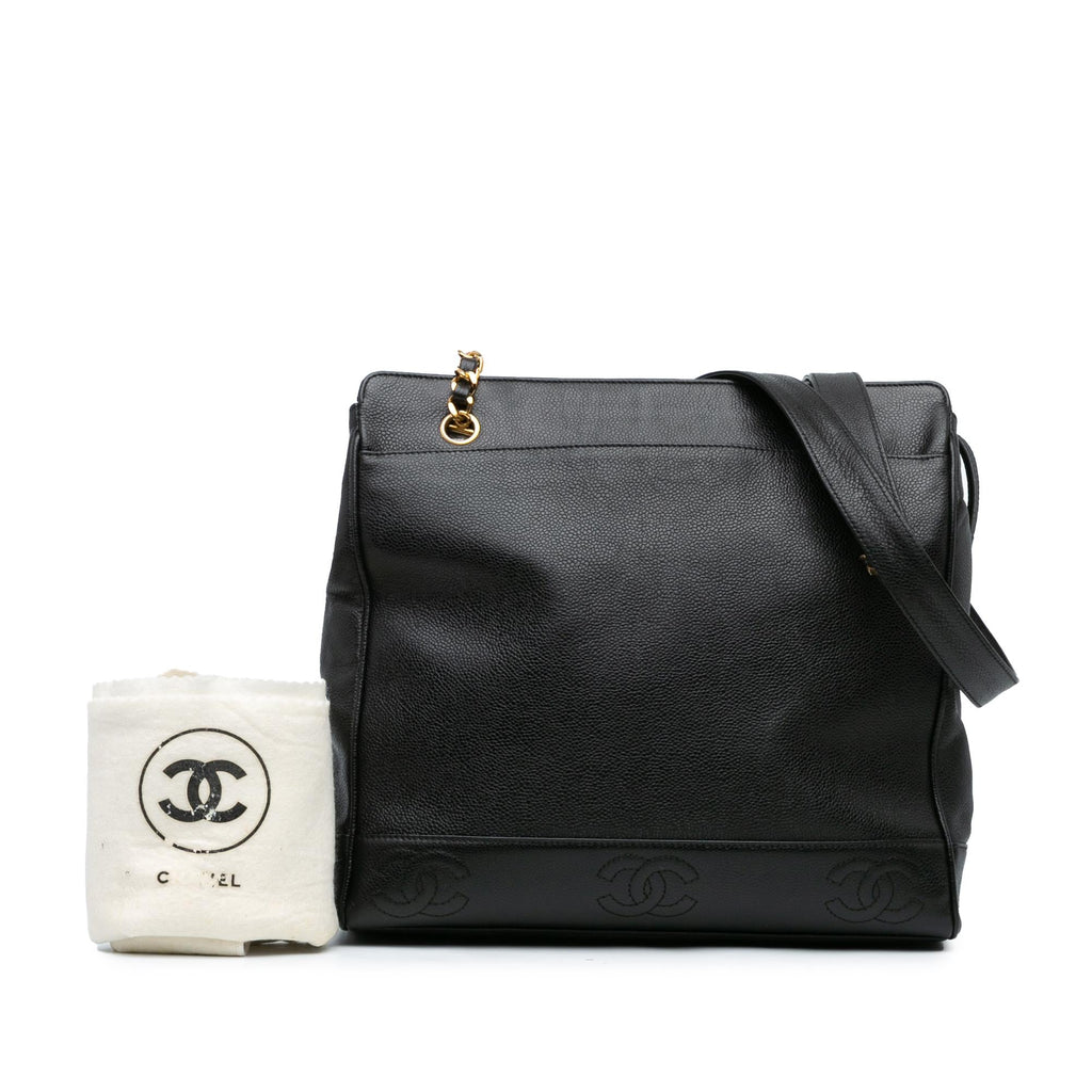 Chanel Triple CC Caviar Shoulder Bag (SHG-nlZ7rY)