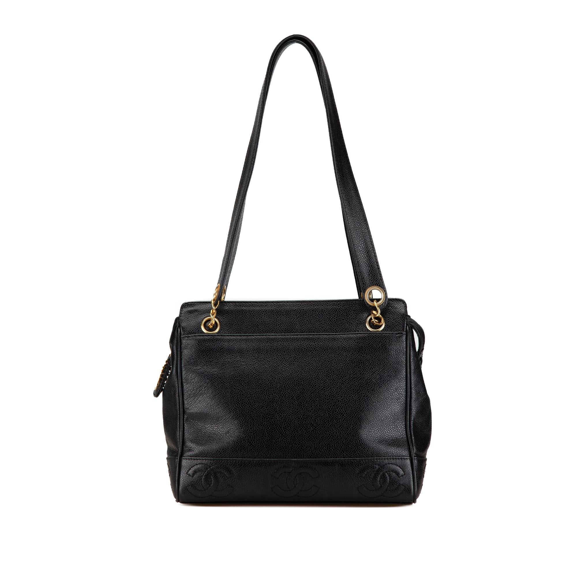 Chanel Triple CC Caviar Shoulder Bag
