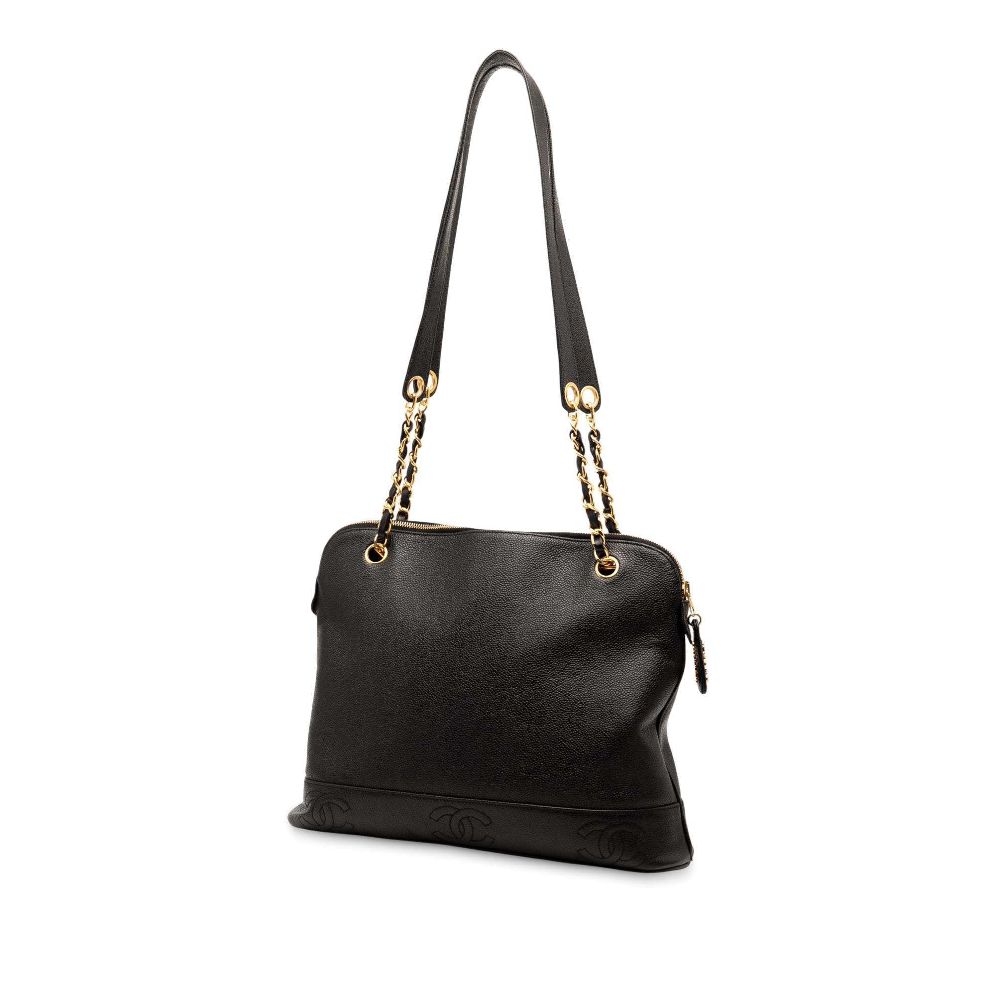 Chanel Triple CC Caviar Shoulder Bag