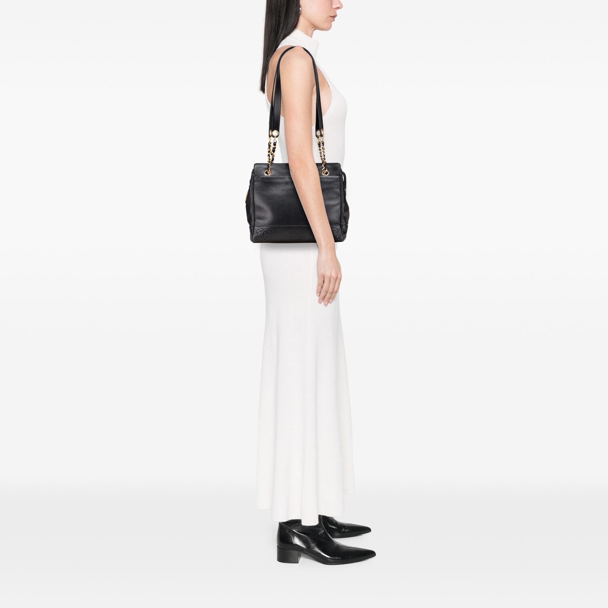 Chanel Triple CC Caviar Shoulder Bag