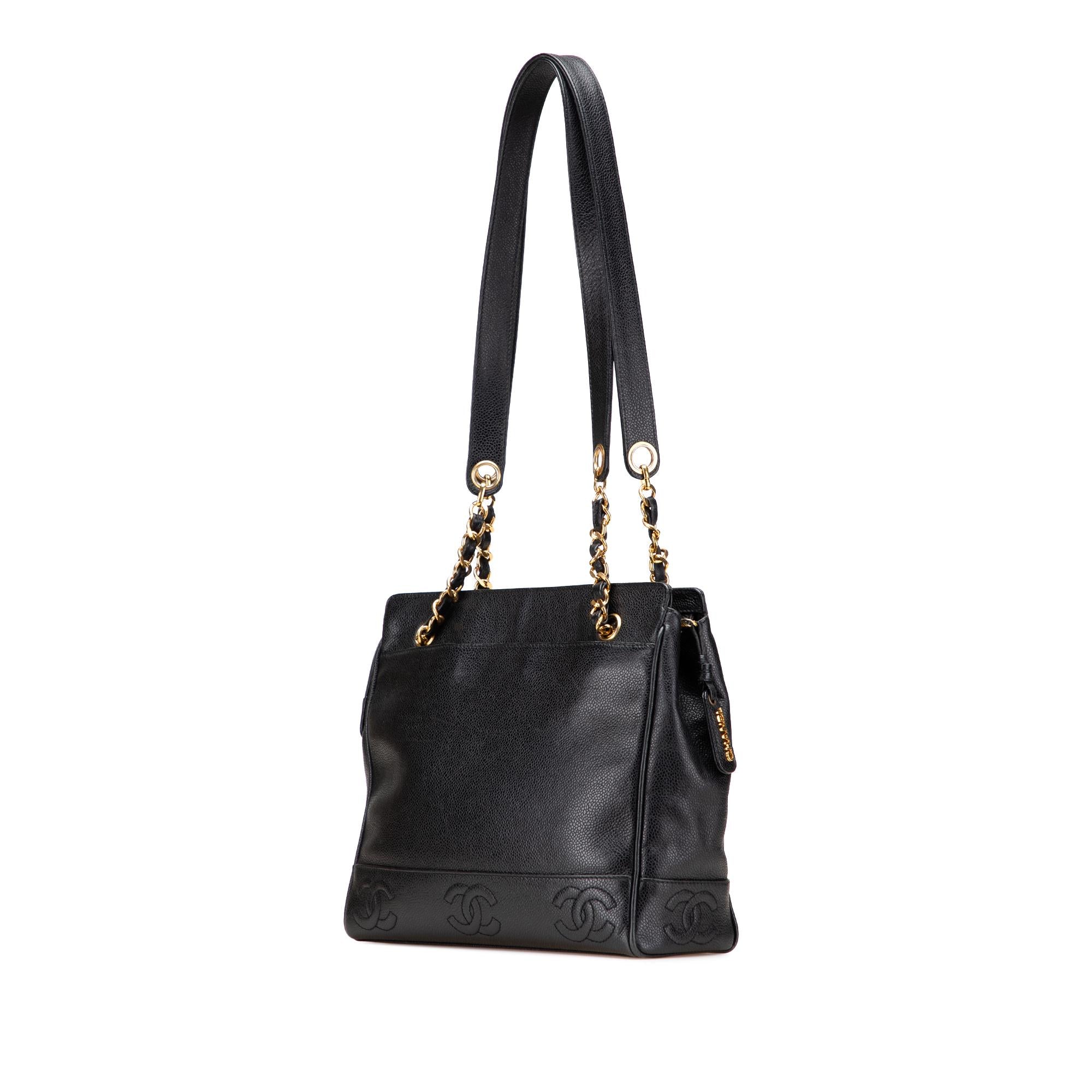 Chanel Triple CC Caviar Shoulder Bag