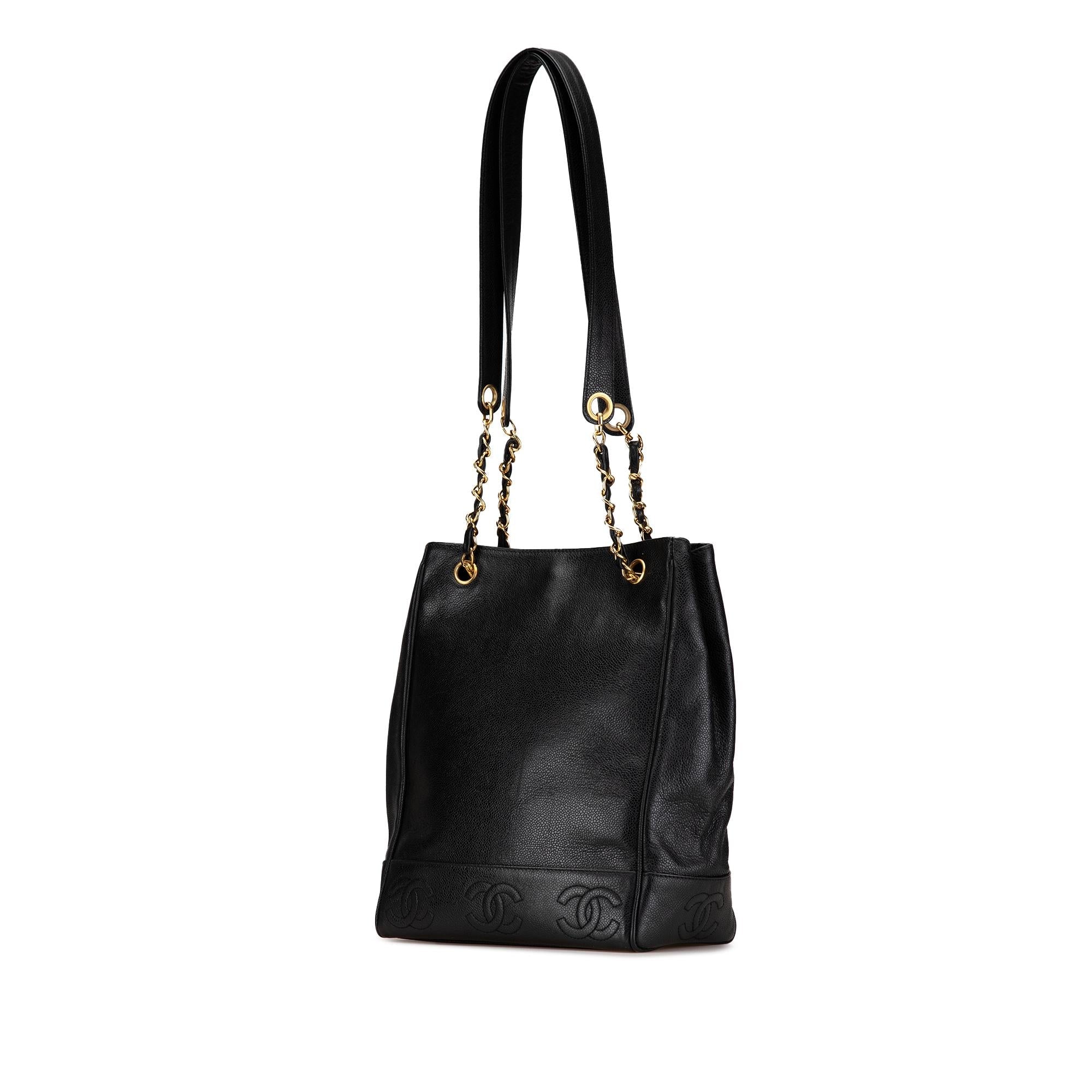 Chanel Triple CC Caviar Tote