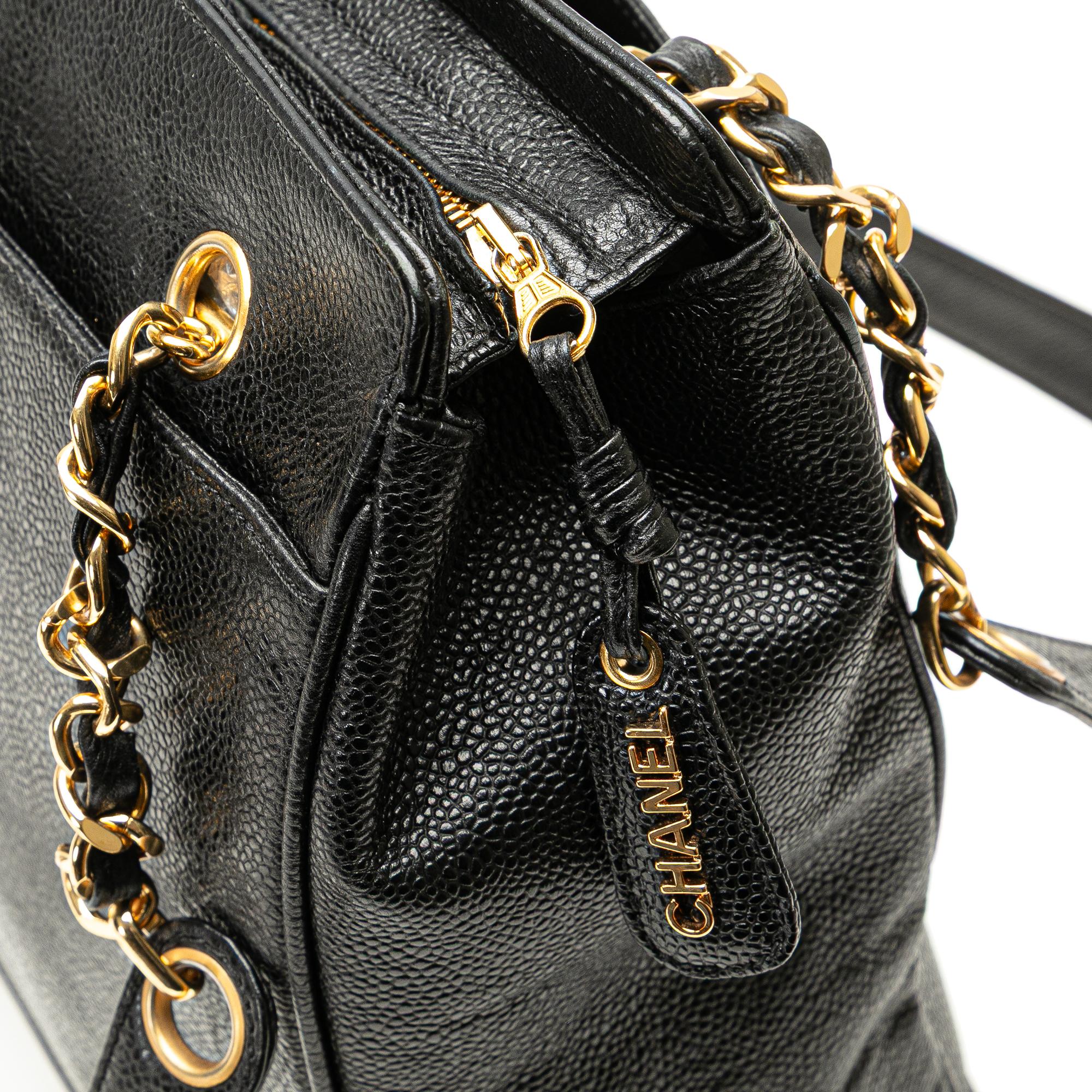 Chanel Triple CC Caviar Tote