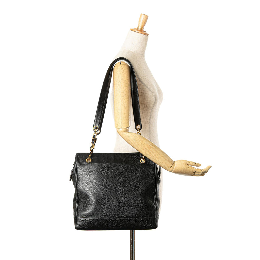 Chanel Triple CC Caviar Tote