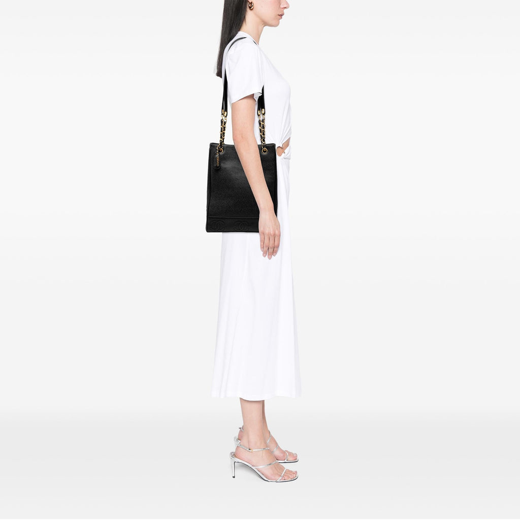Chanel Triple CC Caviar Tote