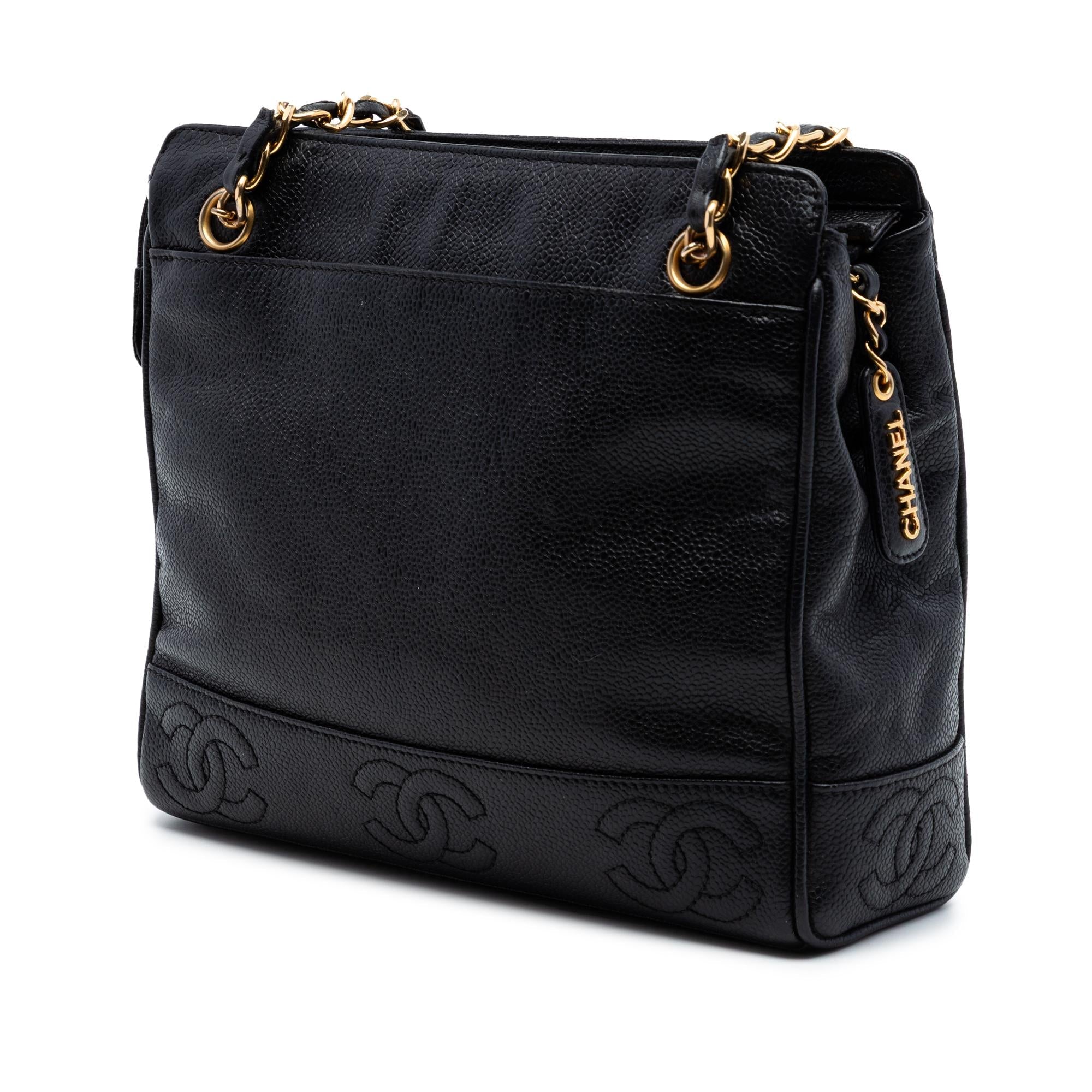 Chanel Triple CC Caviar Tote