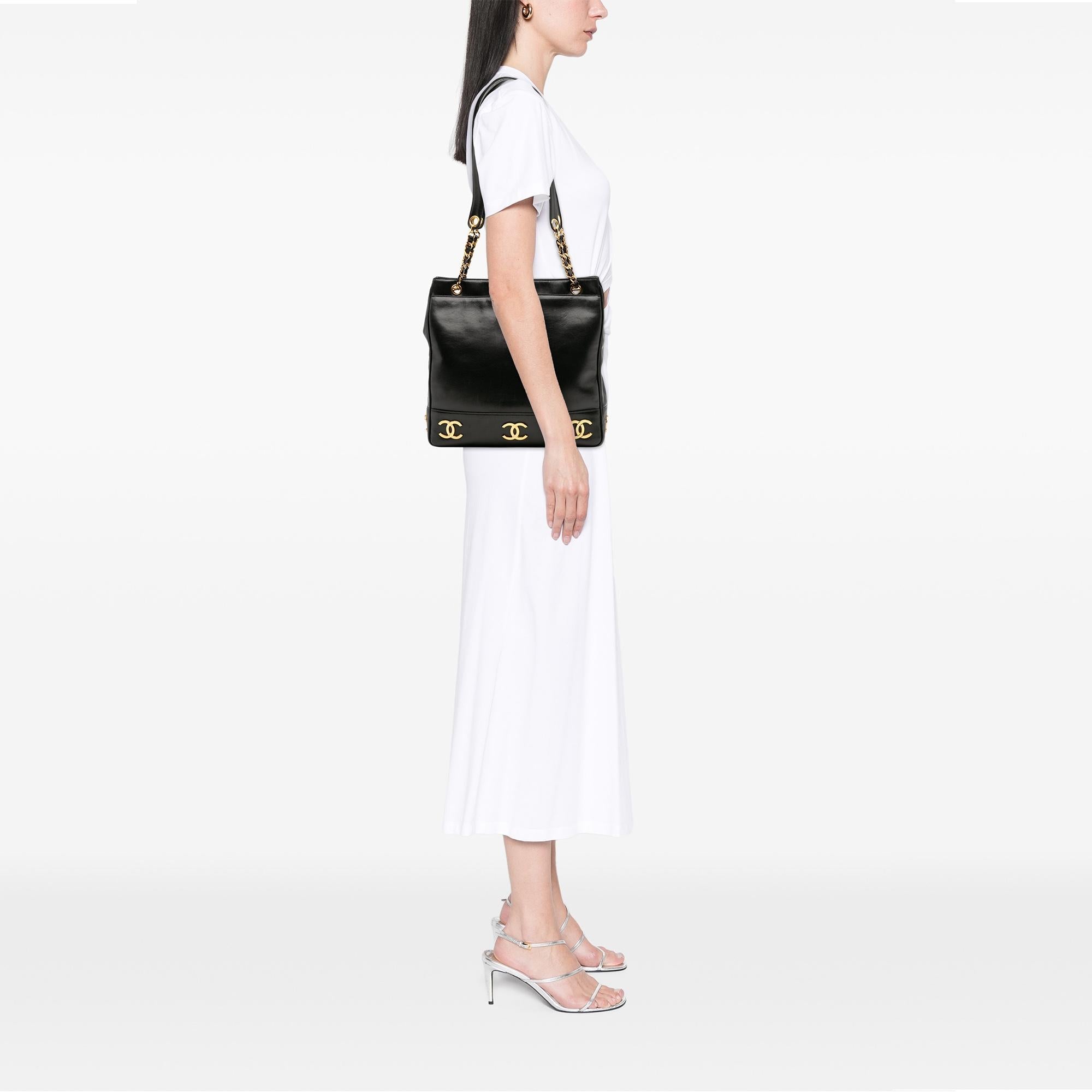 Chanel Triple CC Lambskin Tote