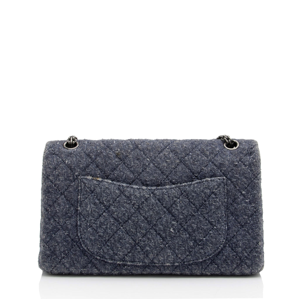Chanel Tweed 2.55 Reissue 226 Double Flap Bag (SHF-QcHwBS)