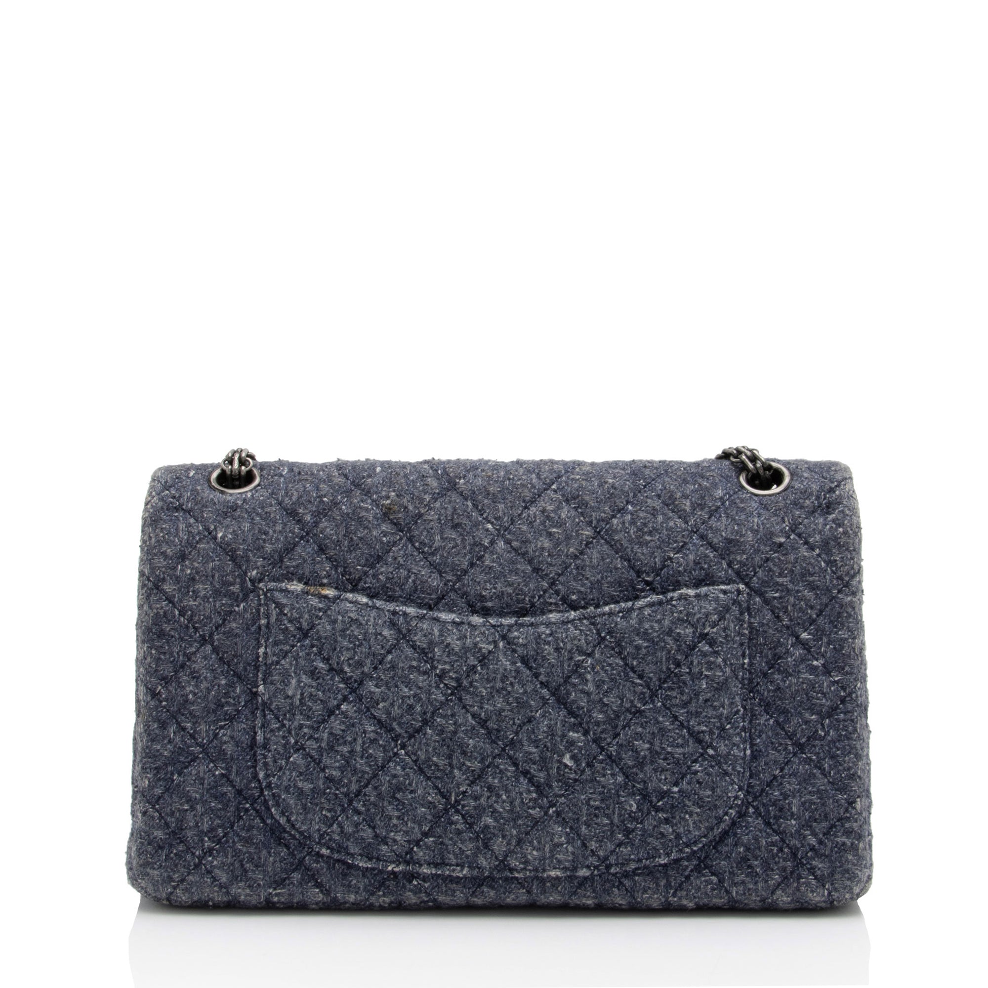 Chanel Tweed 2.55 Reissue 226 Double Flap Bag (SHF-QcHwBS)