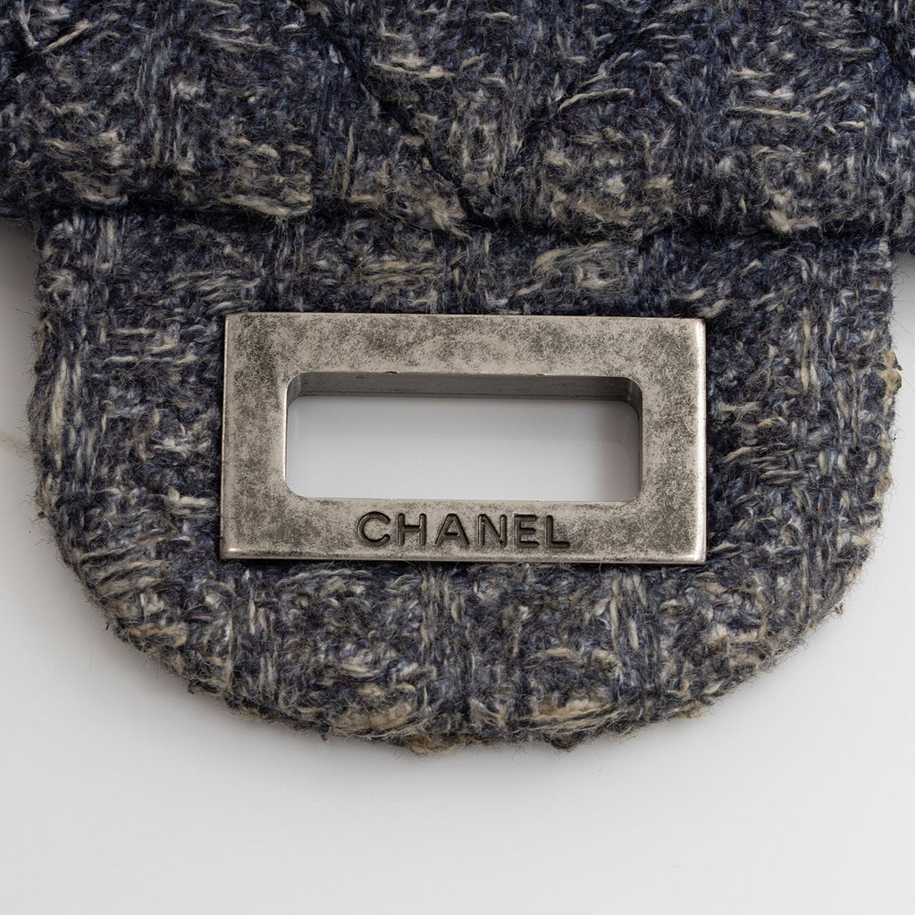 Chanel Tweed 2.55 Reissue 226 Double Flap Bag (SHF-QcHwBS)