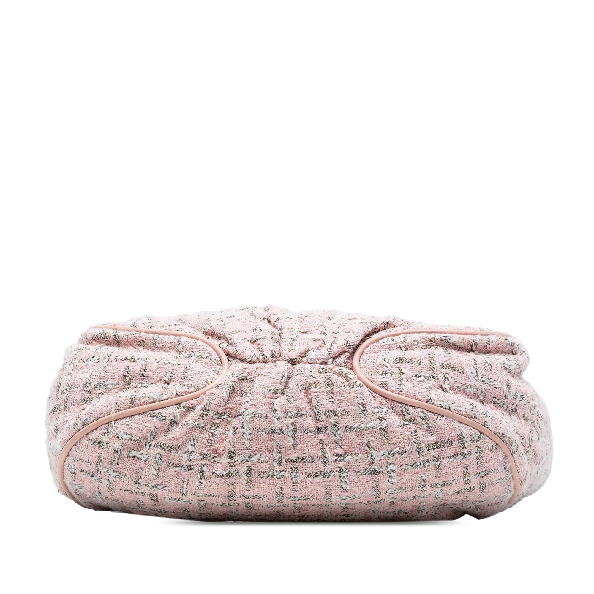 Chanel Tweed Boucle Knitting Top Handle Bag