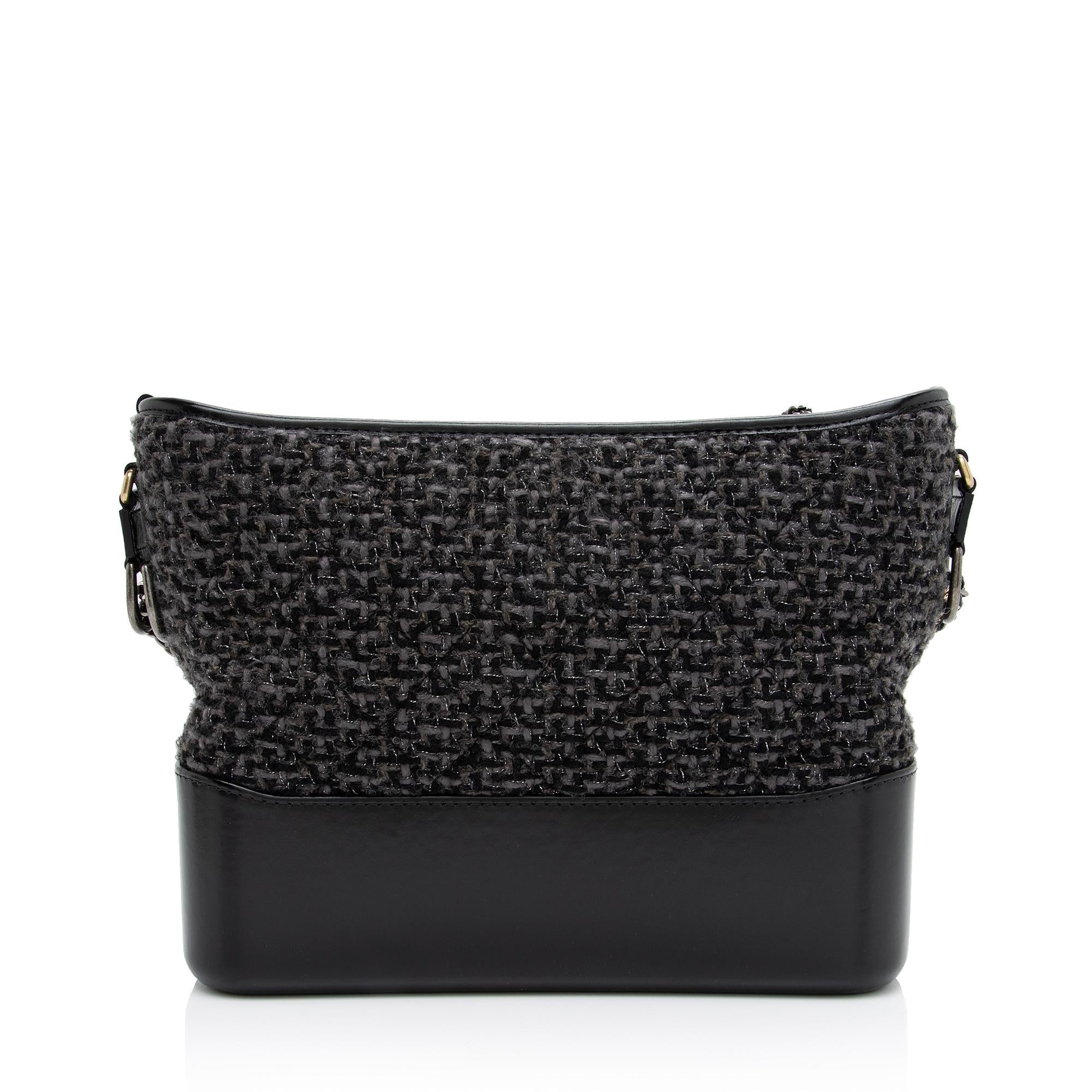 Chanel Tweed Calfskin Gabrielle Medium Hobo