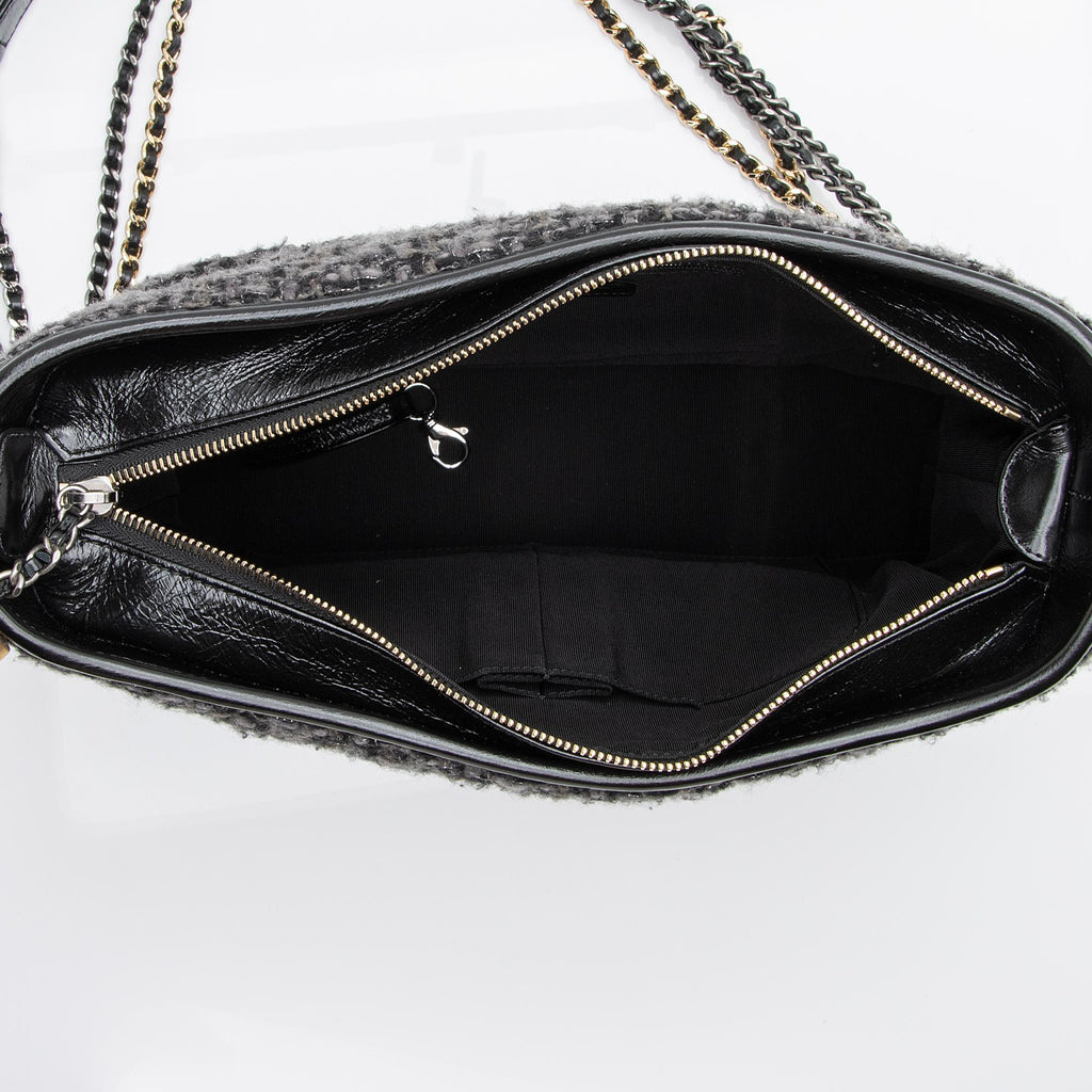 Chanel Tweed Calfskin Gabrielle Medium Hobo