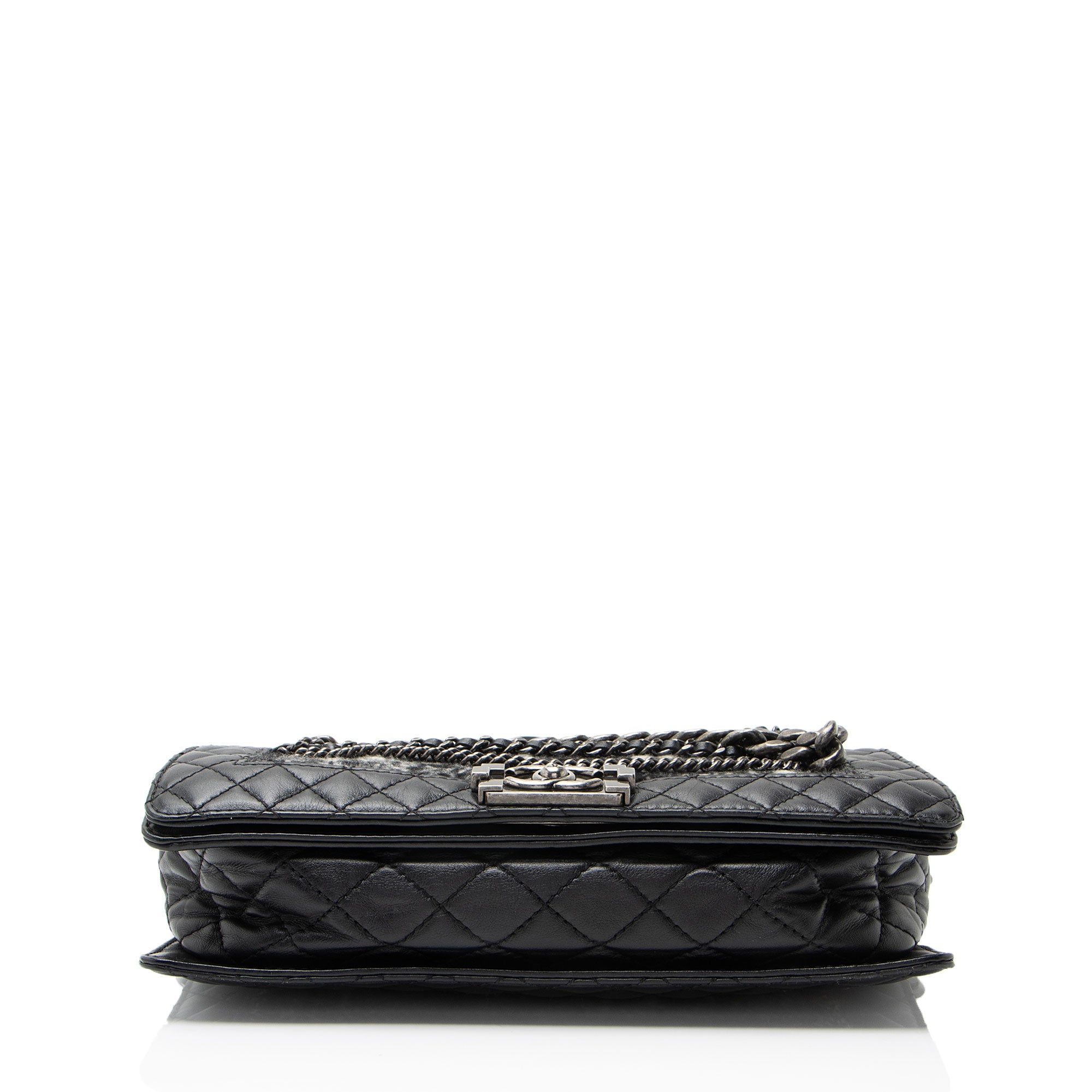 Chanel Tweed Calfskin Paris-Dallas Enchained Old Medium Boy Bag
