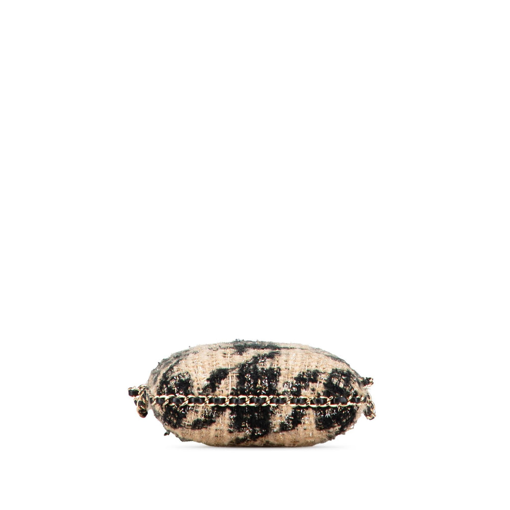 Chanel Tweed Chain Around Phone Holder