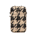 Chanel Tweed Chain Around Phone Holder