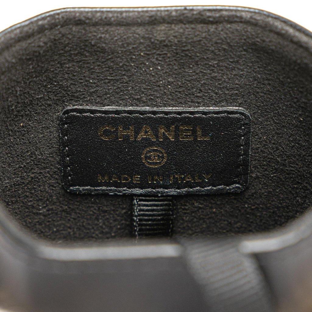 Chanel Tweed Chain Around Phone Holder