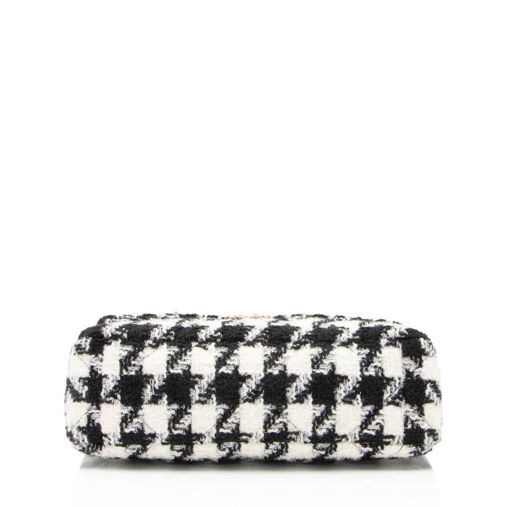 Chanel Tweed Houndstooth 19 Large Flap Shoulder Bag