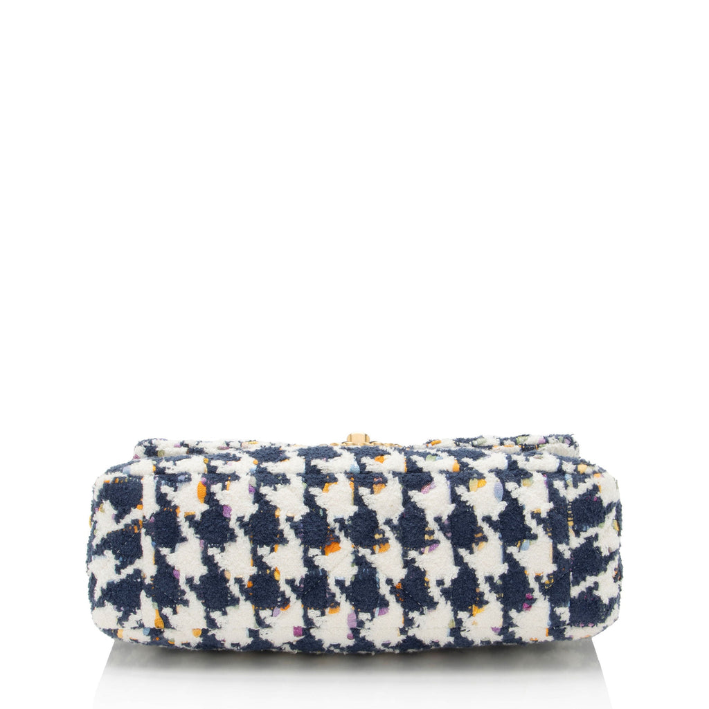 Chanel Tweed Houndstooth 19 Medium Flap Shoulder Bag